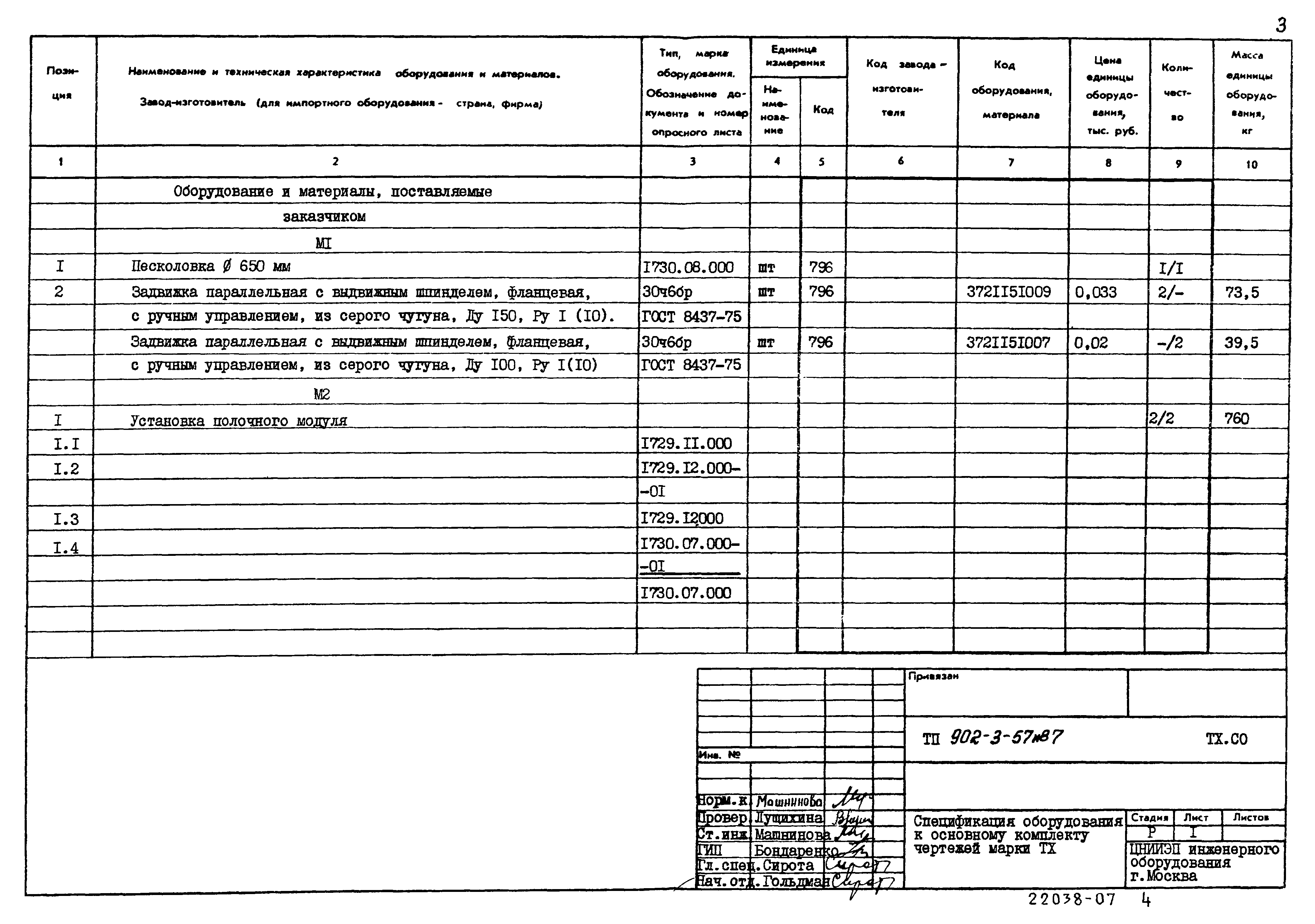 Типовой проект 902-3-57м.87