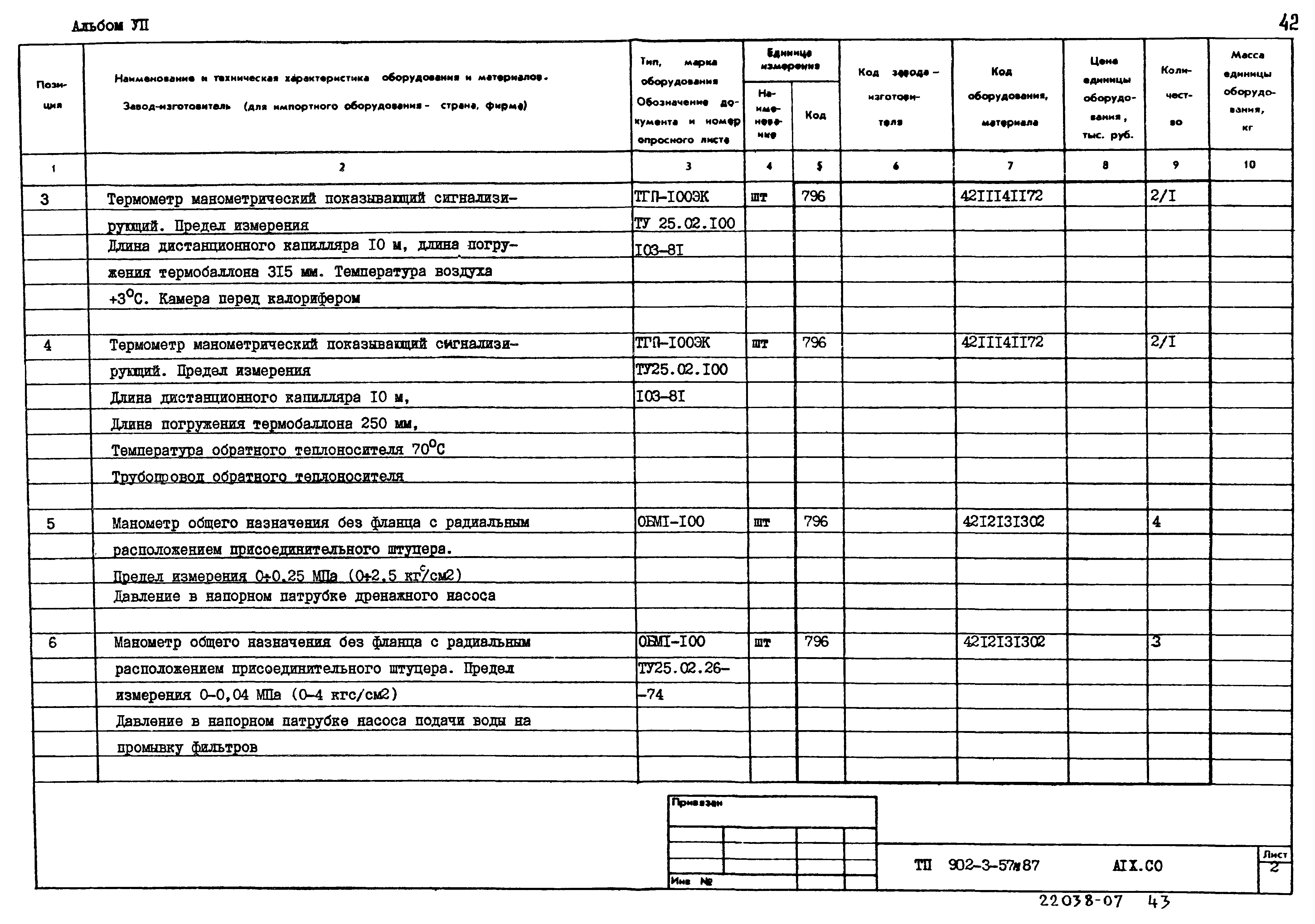 Типовой проект 902-3-57м.87