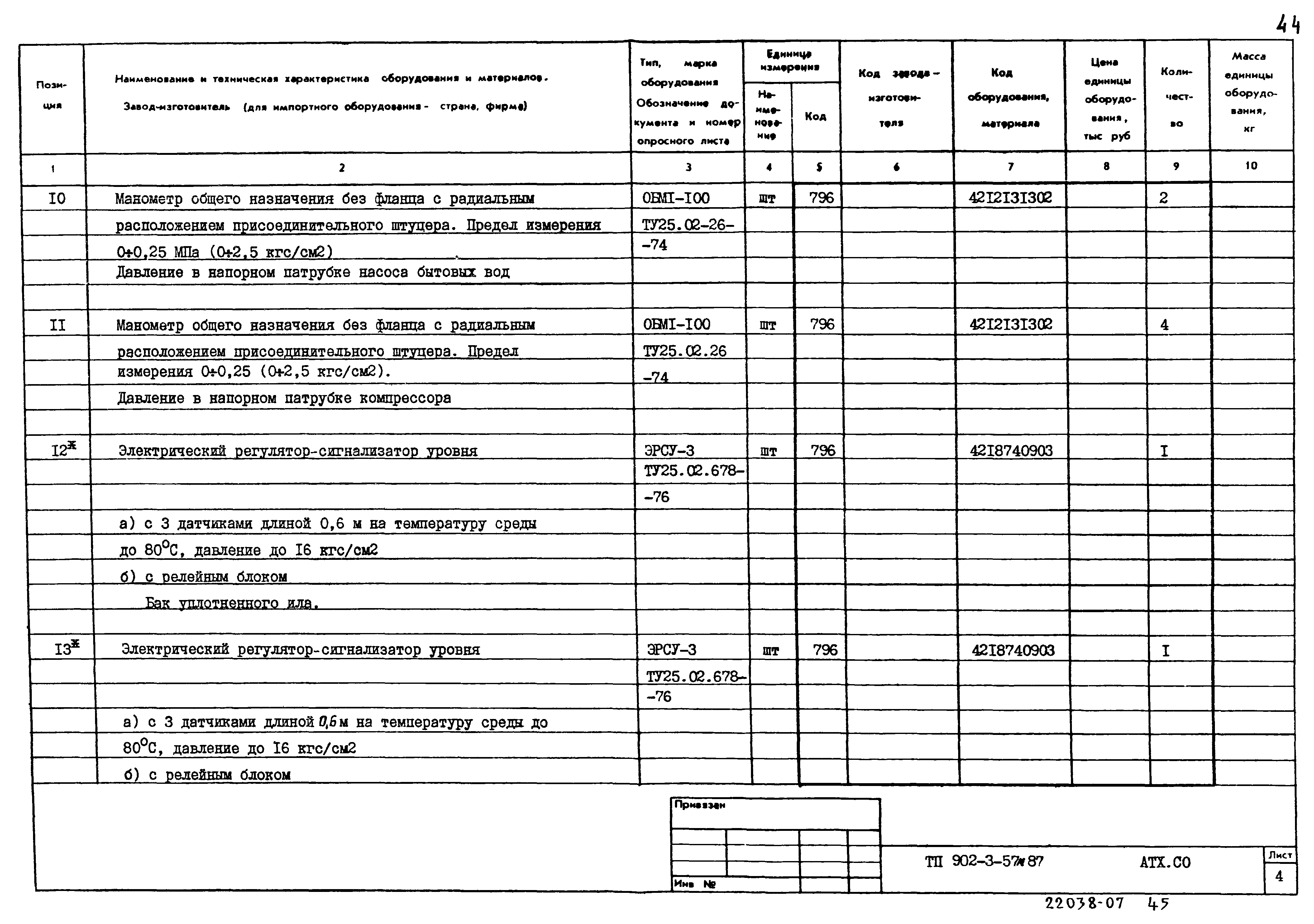 Типовой проект 902-3-57м.87