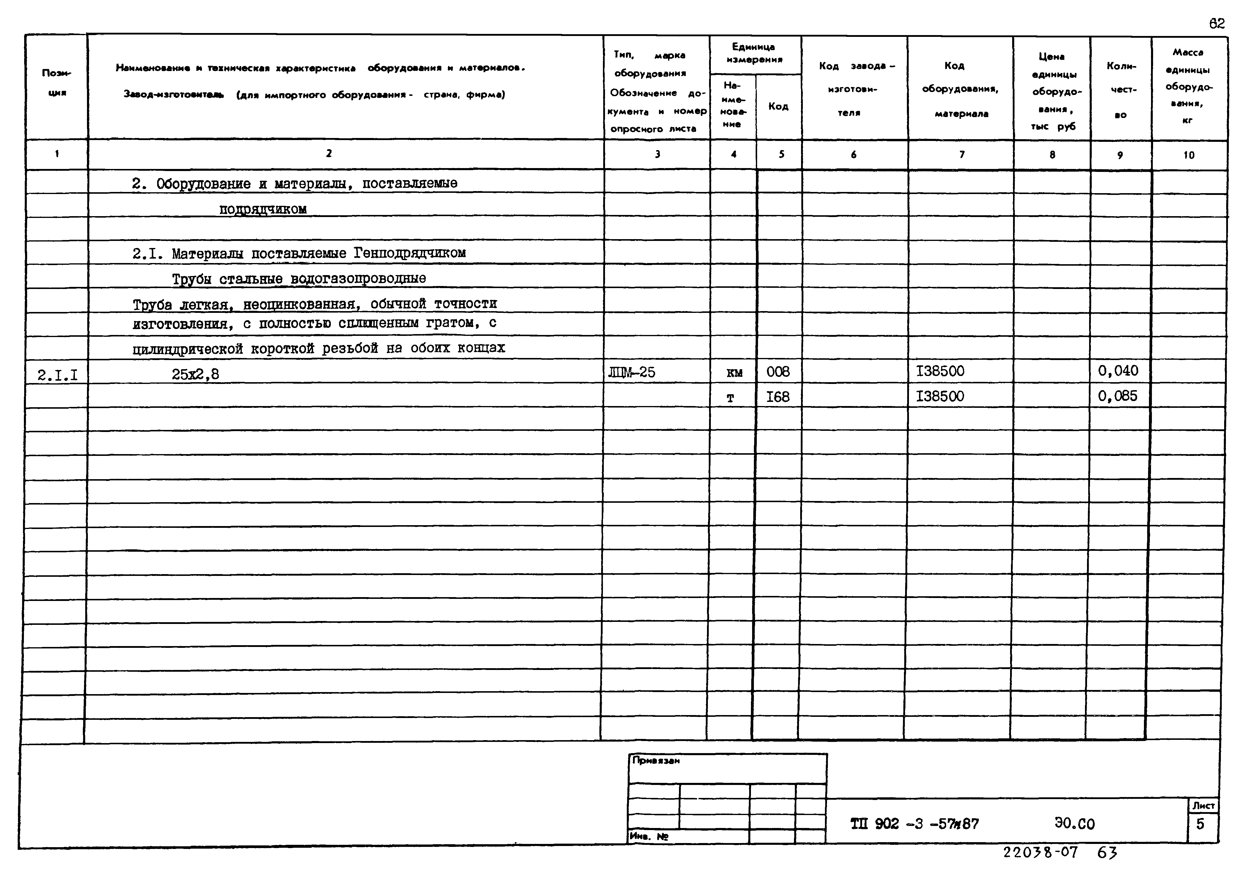 Типовой проект 902-3-57м.87