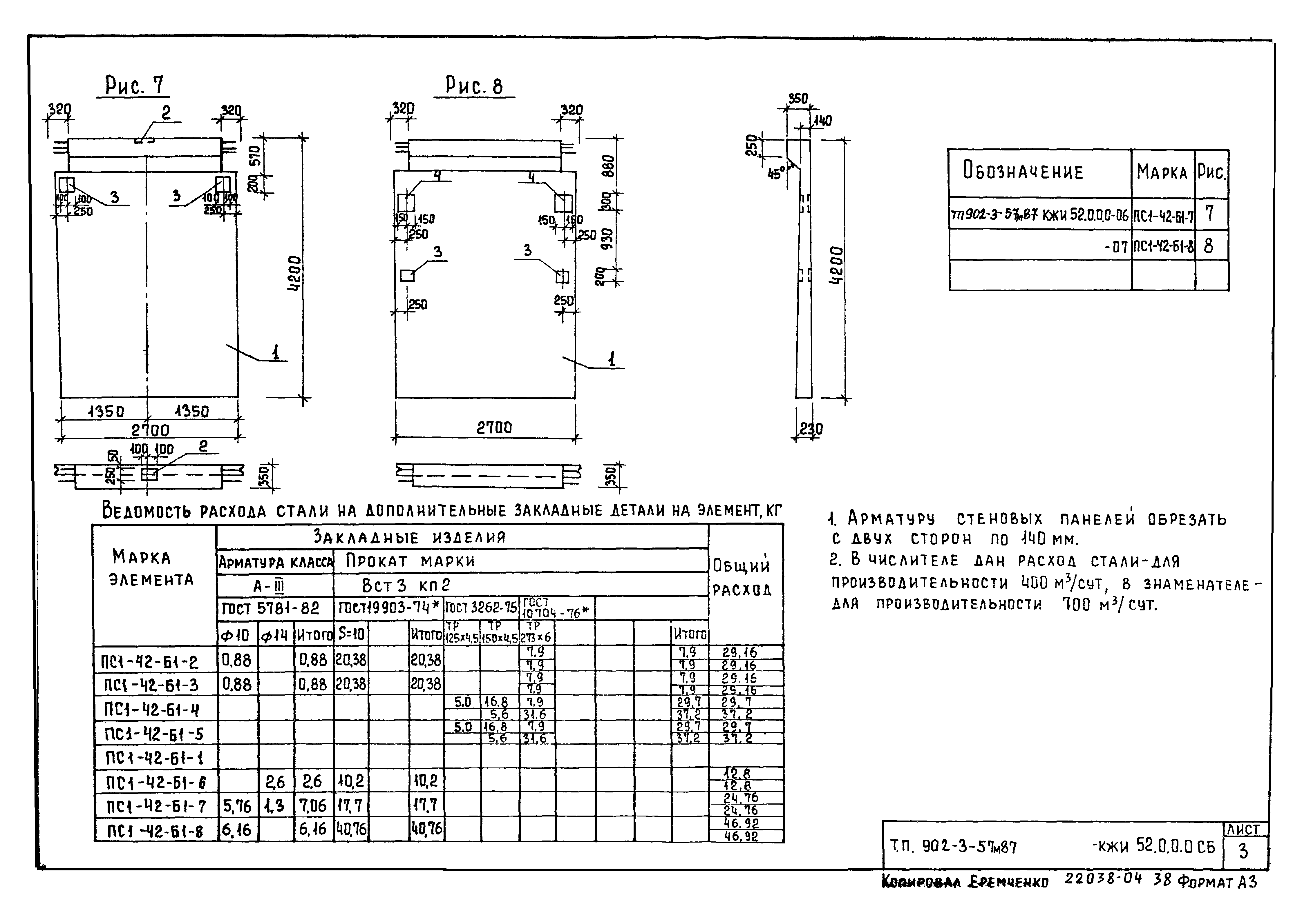 Типовой проект 902-3-57м.87