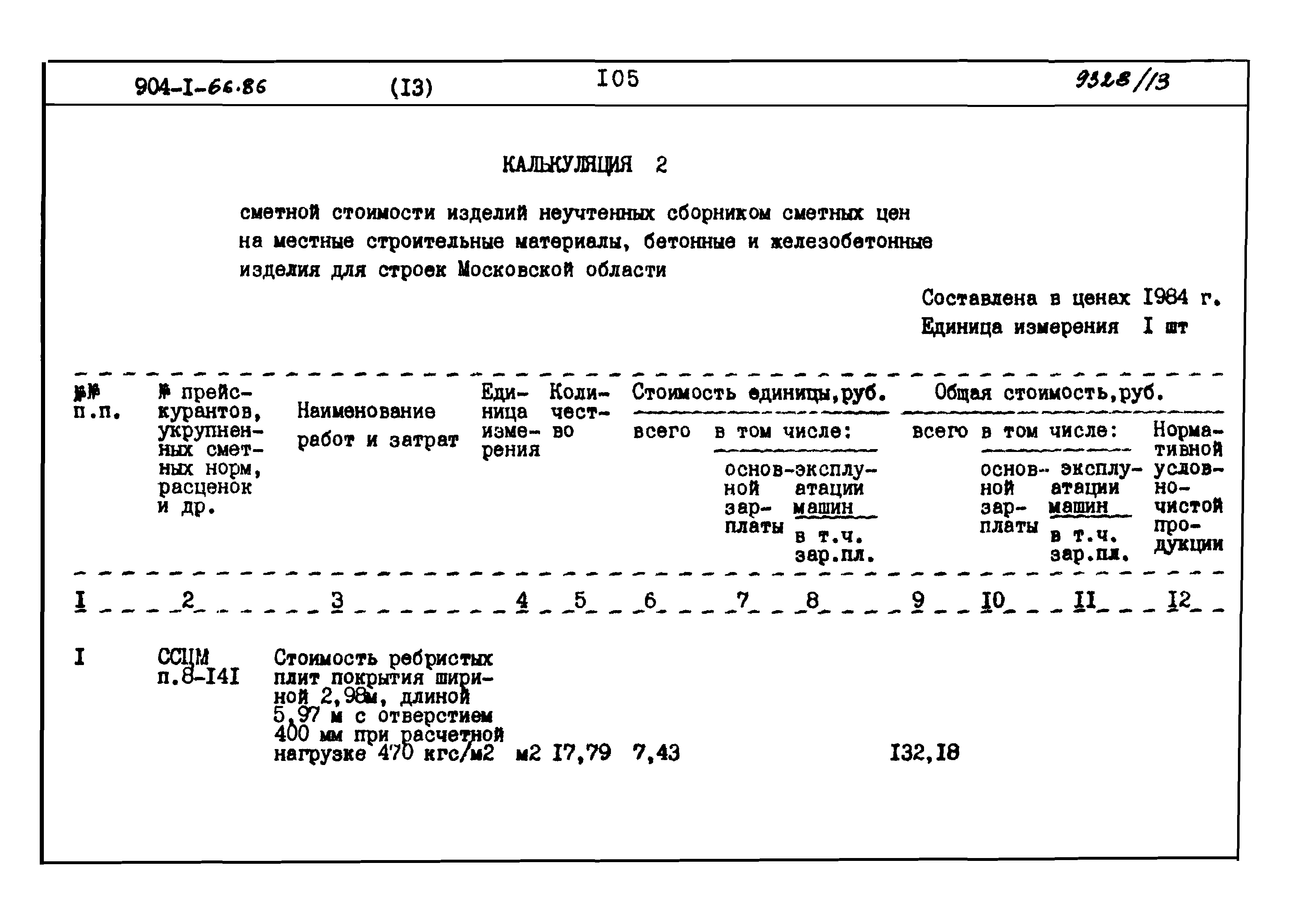 Типовой проект 904-1-66.86