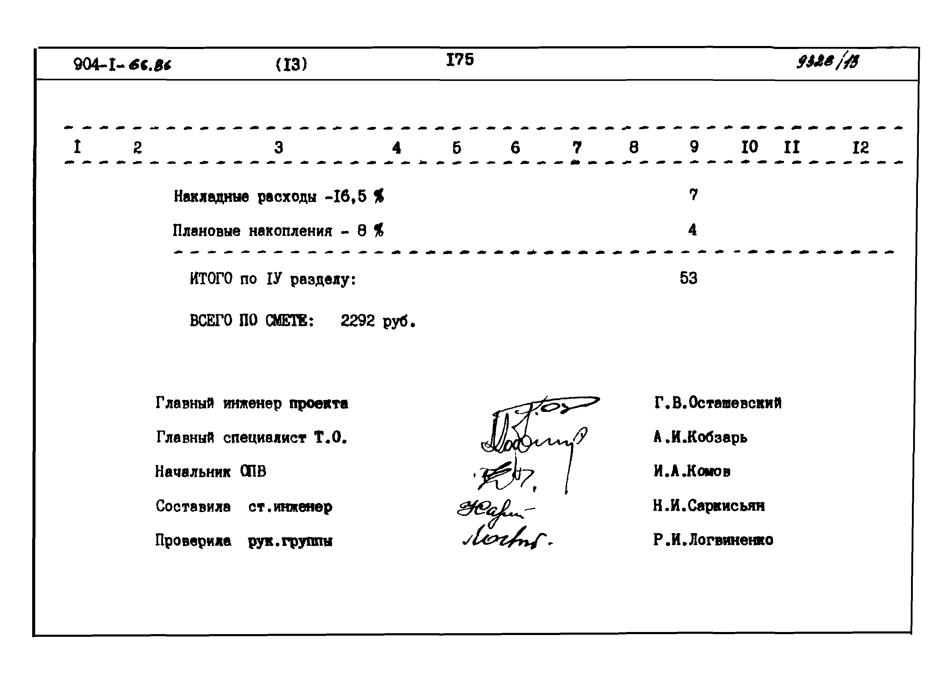 Типовой проект 904-1-66.86