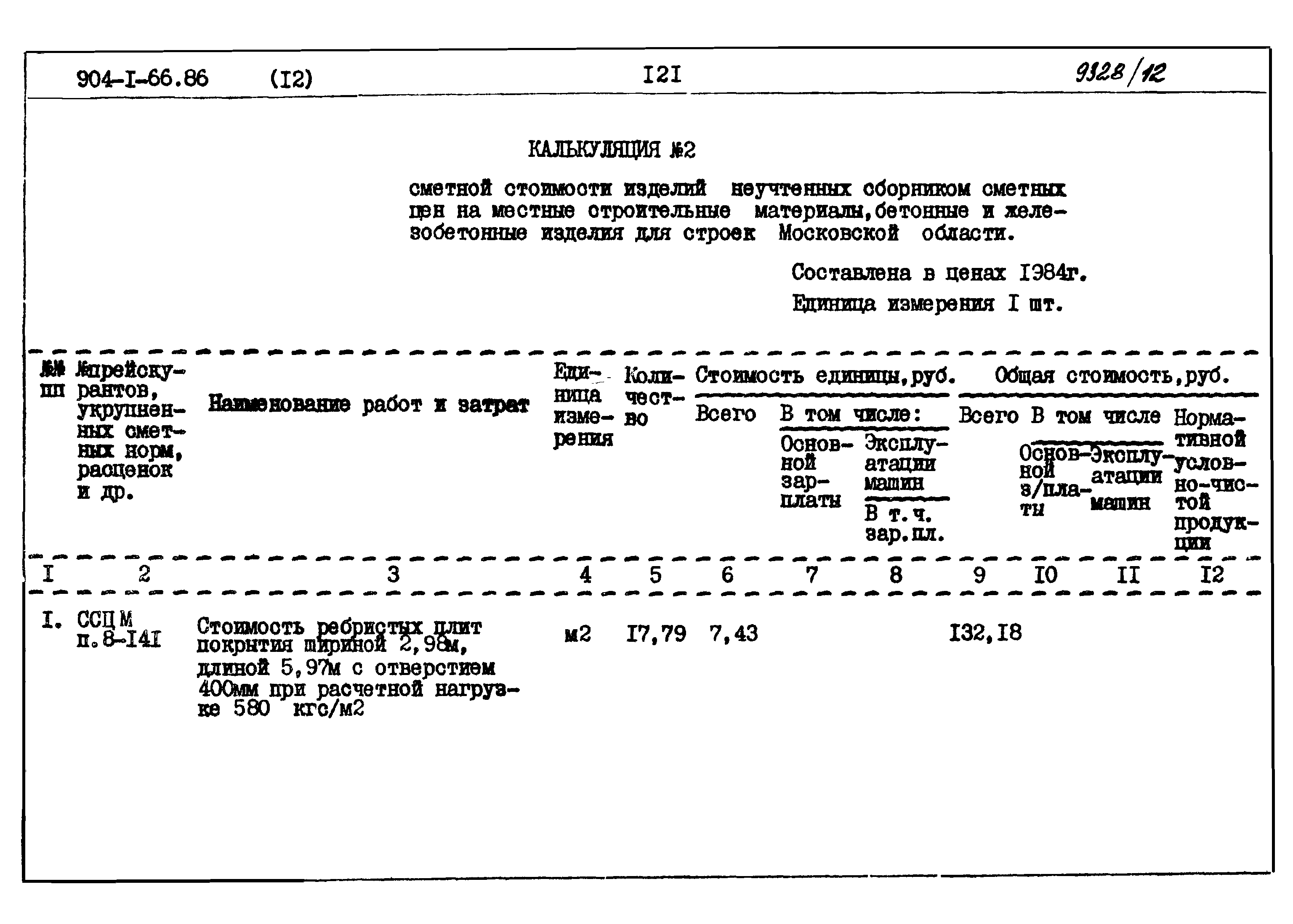 Типовой проект 904-1-66.86