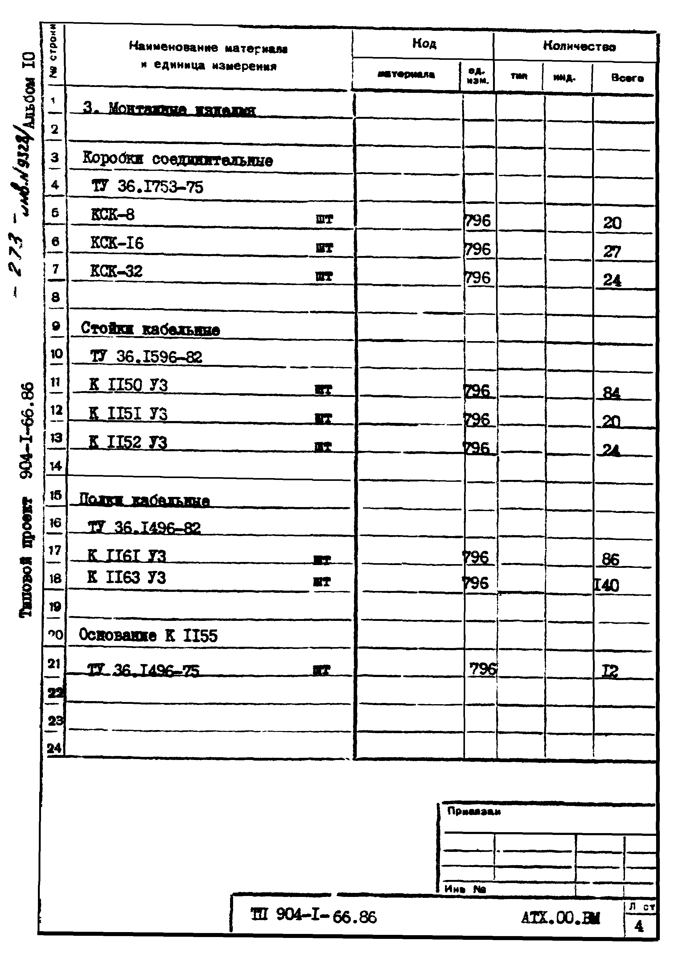 Типовой проект 904-1-66.86