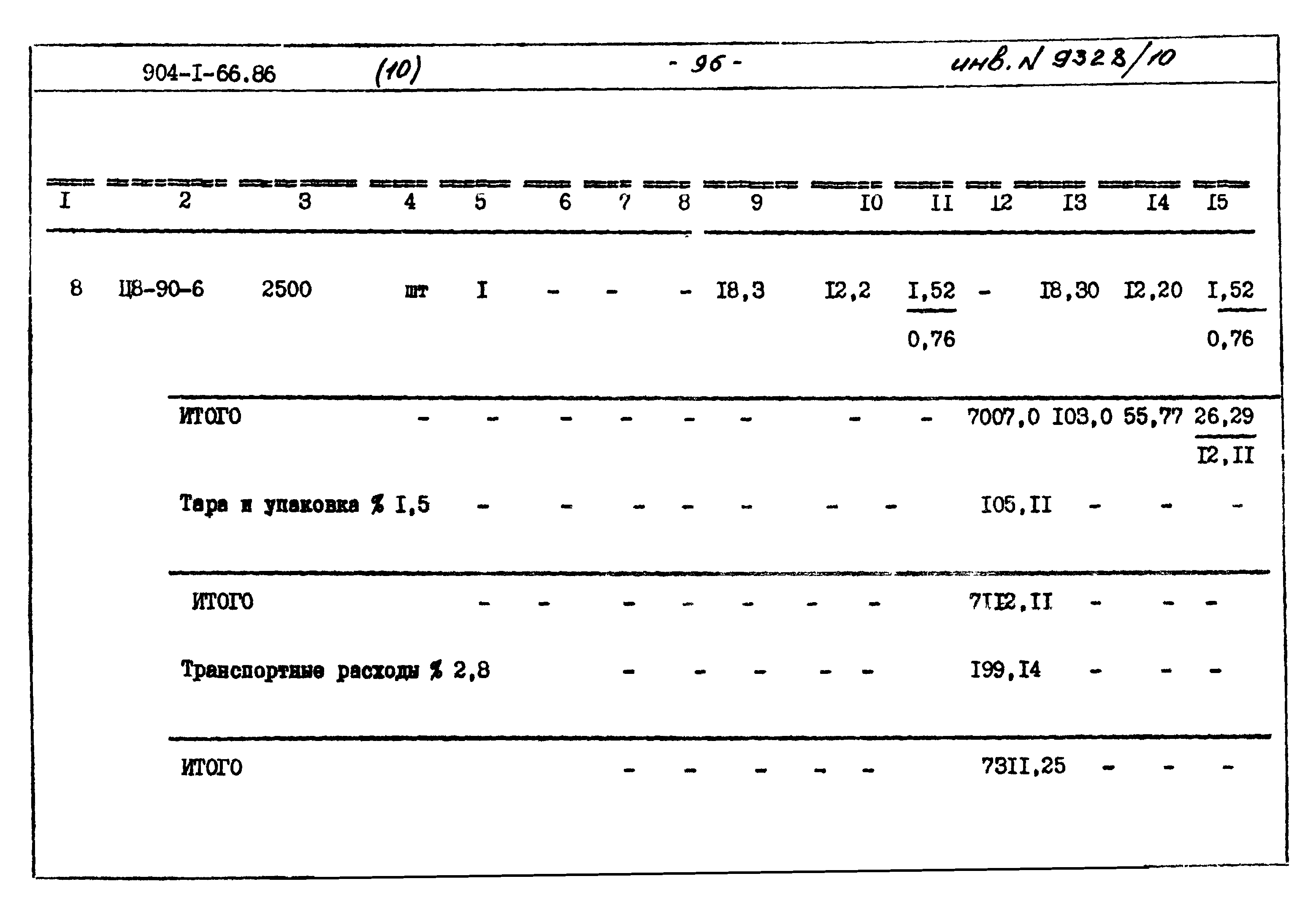 Типовой проект 904-1-66.86