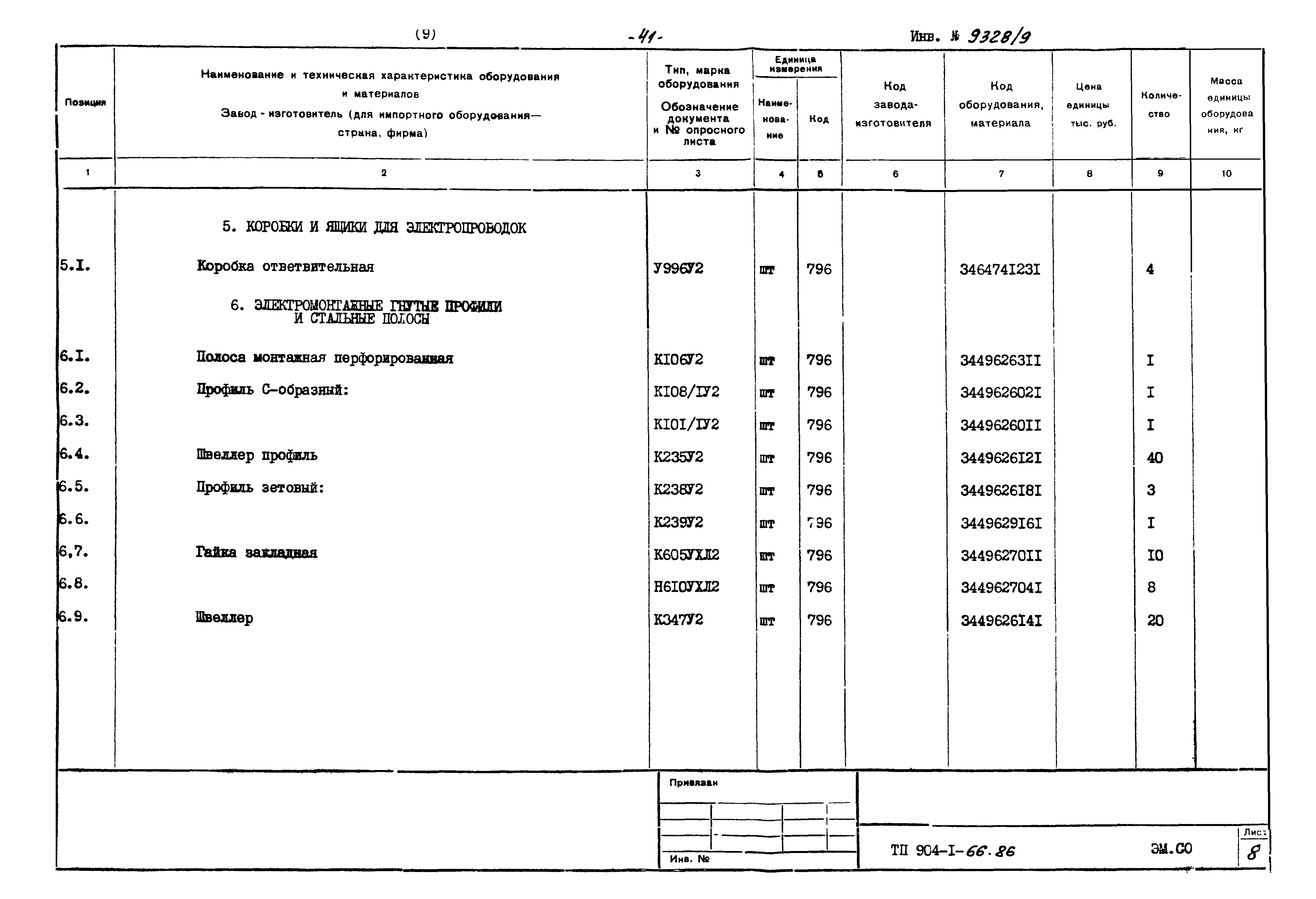 Типовой проект 904-1-66.86