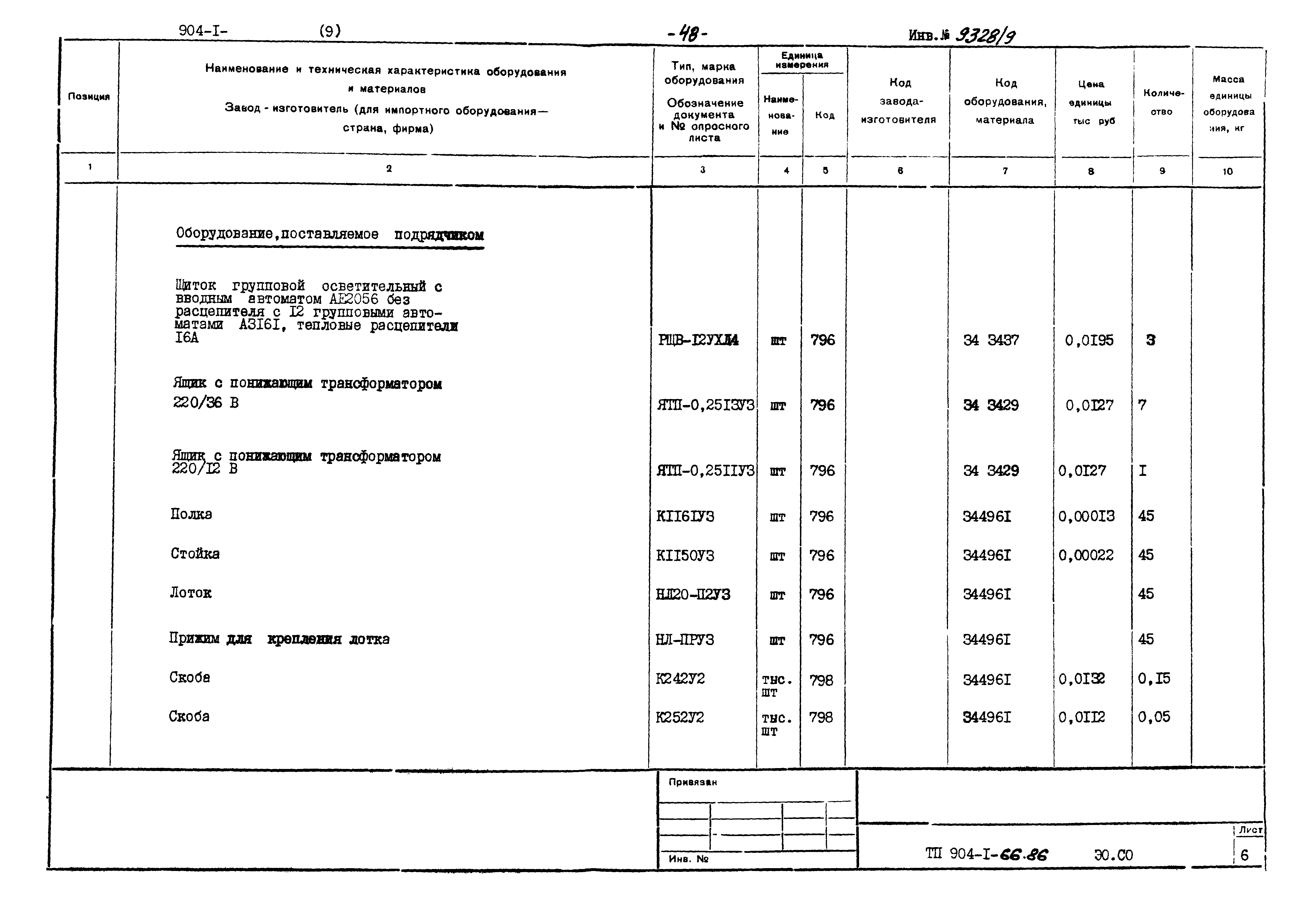 Типовой проект 904-1-66.86