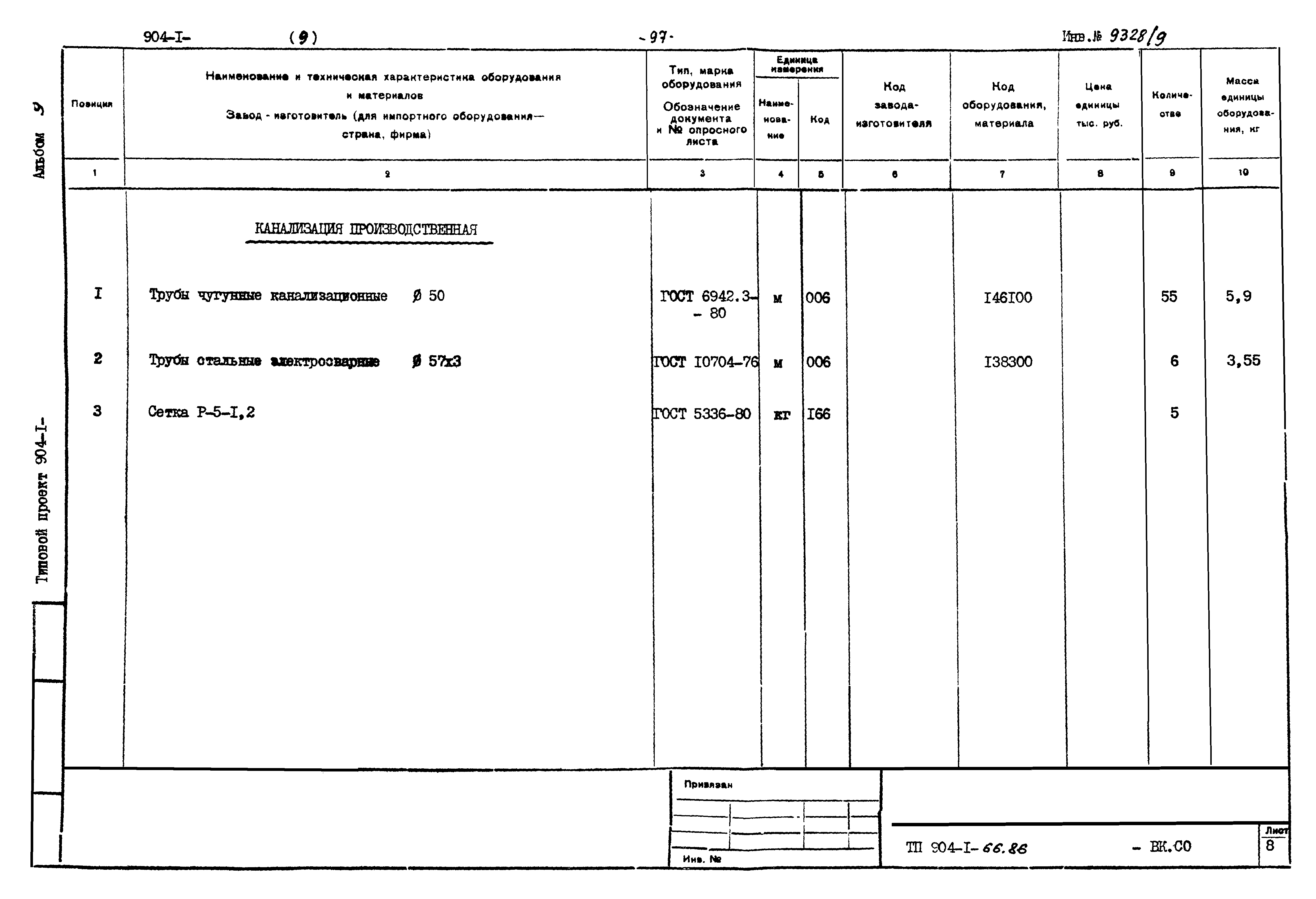 Типовой проект 904-1-66.86