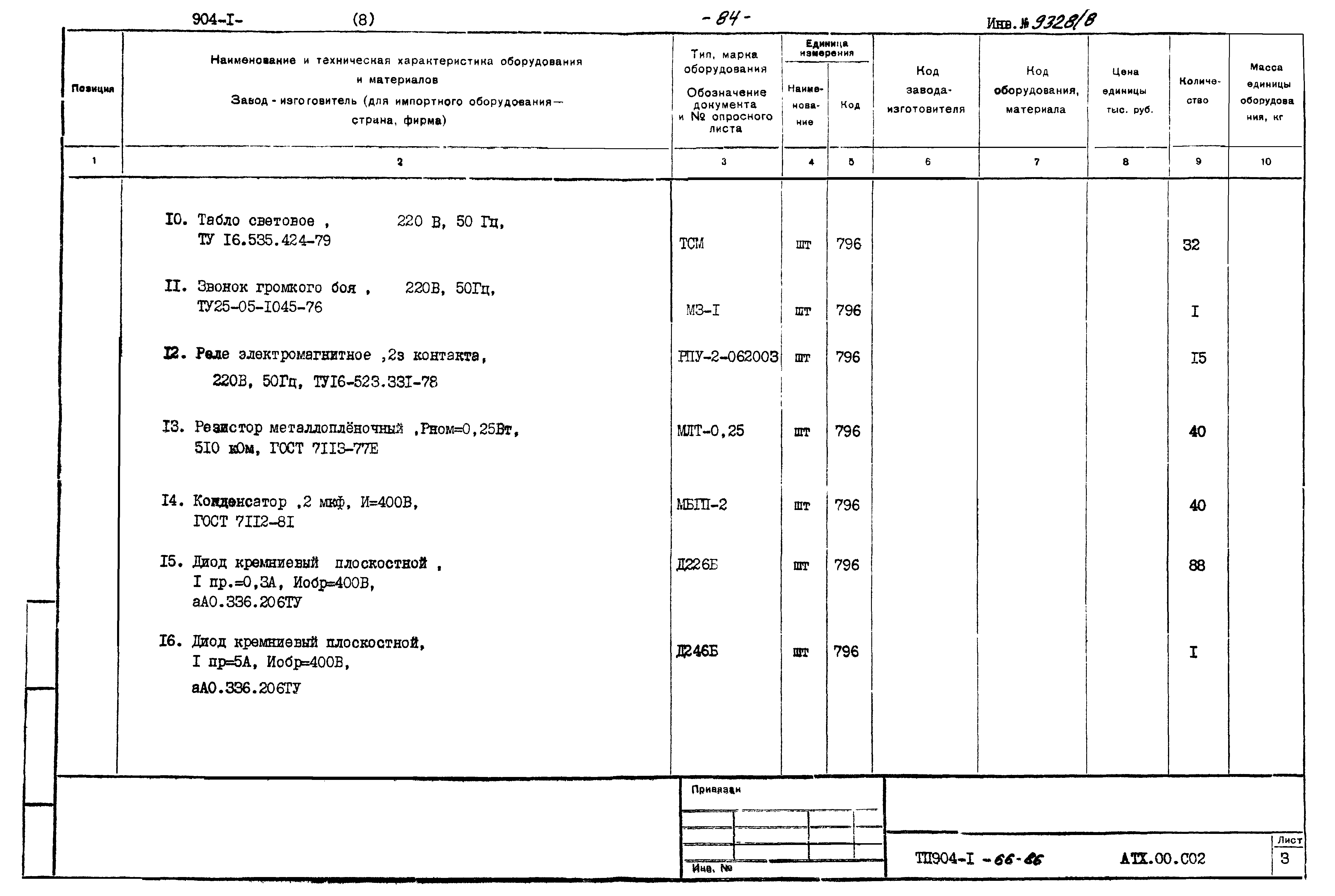 Типовой проект 904-1-66.86