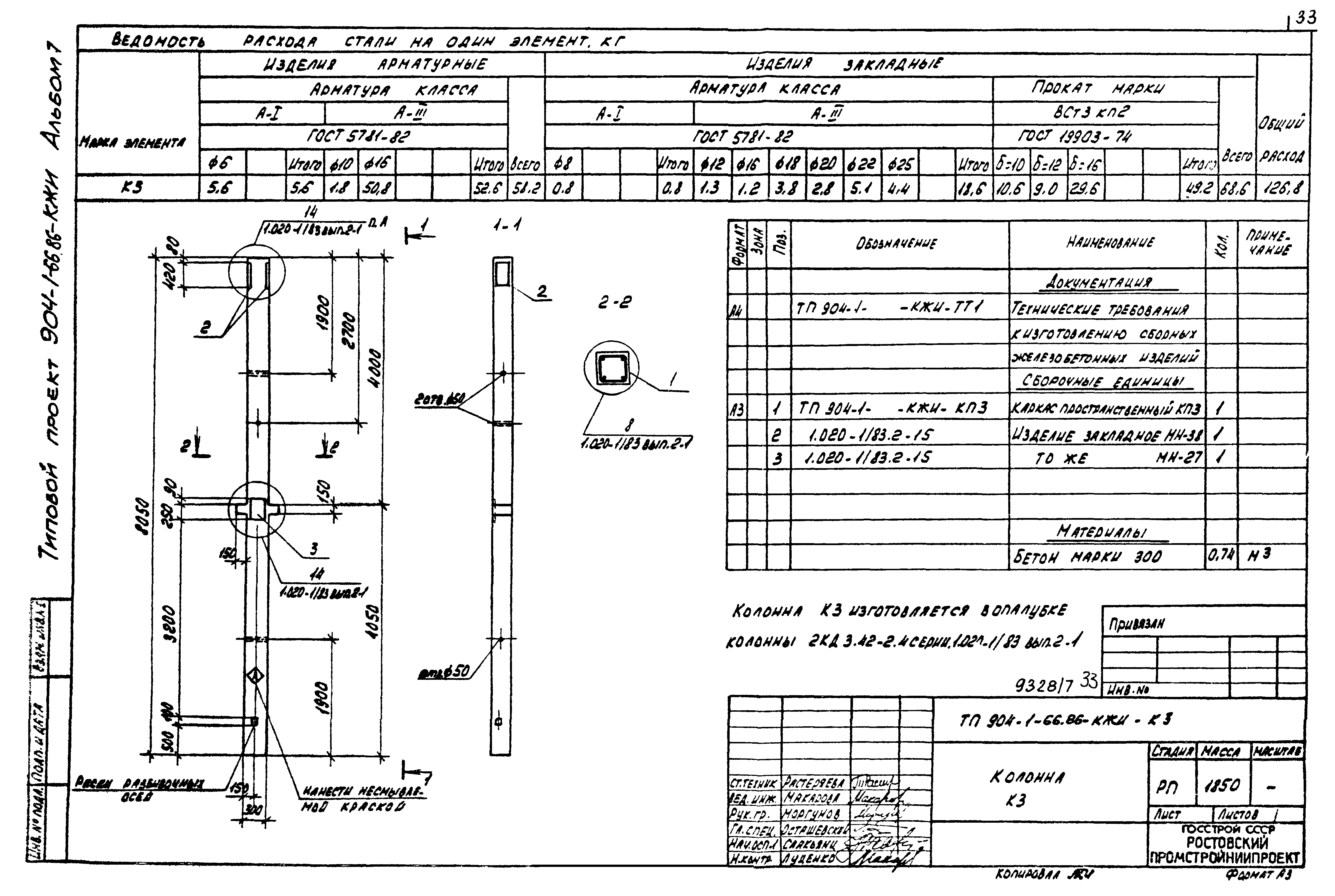 Типовой проект 904-1-66.86