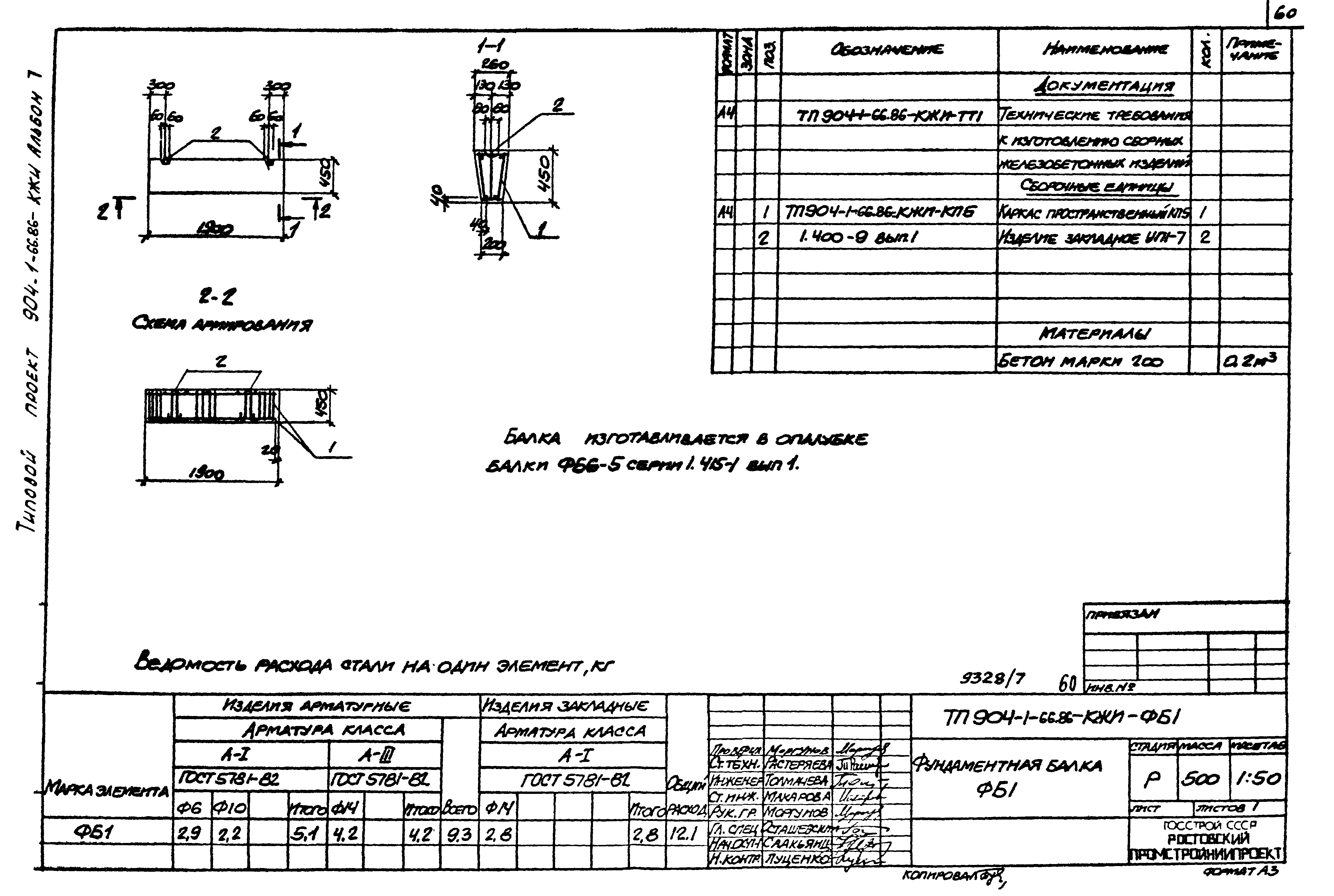 Типовой проект 904-1-66.86