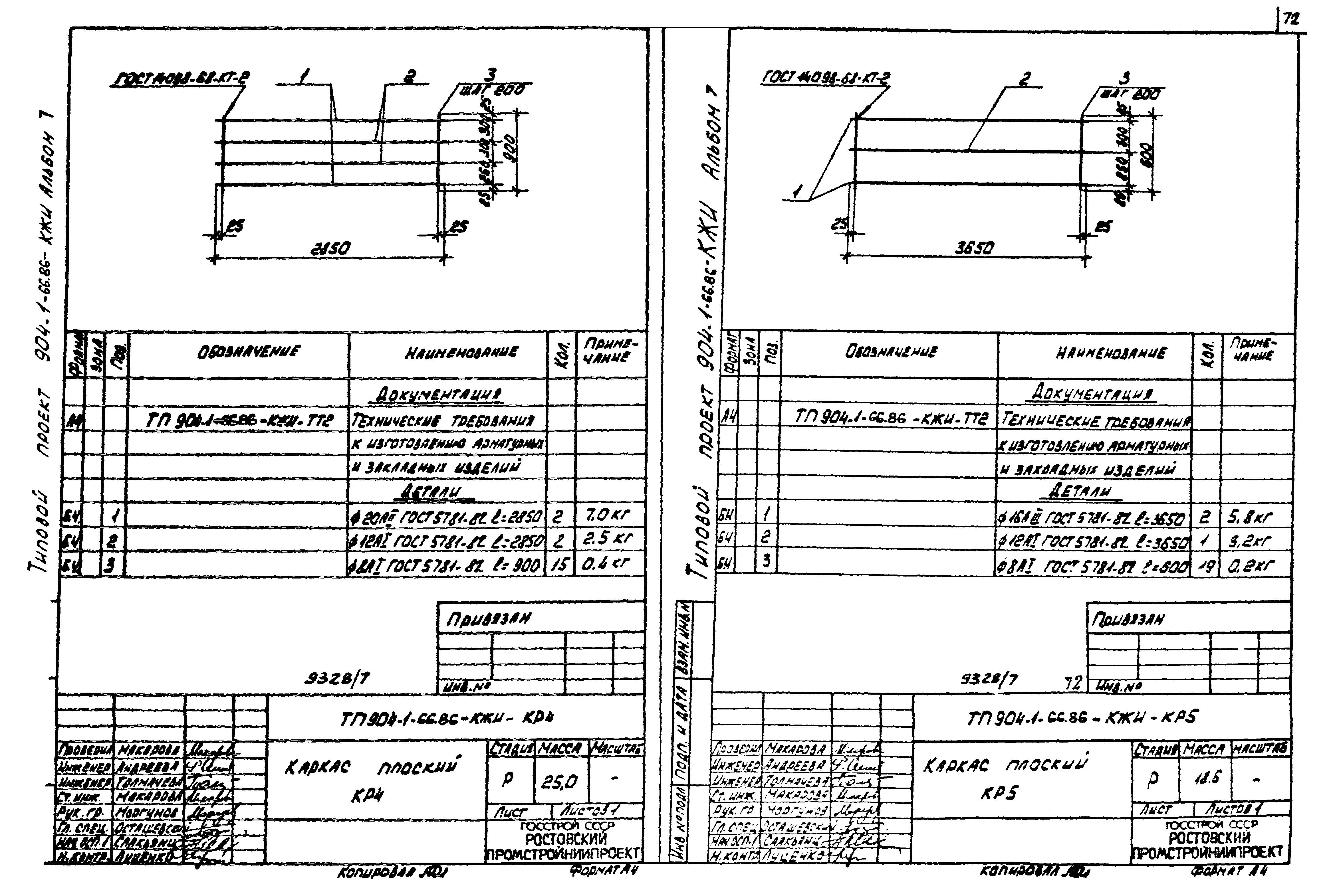 Типовой проект 904-1-66.86