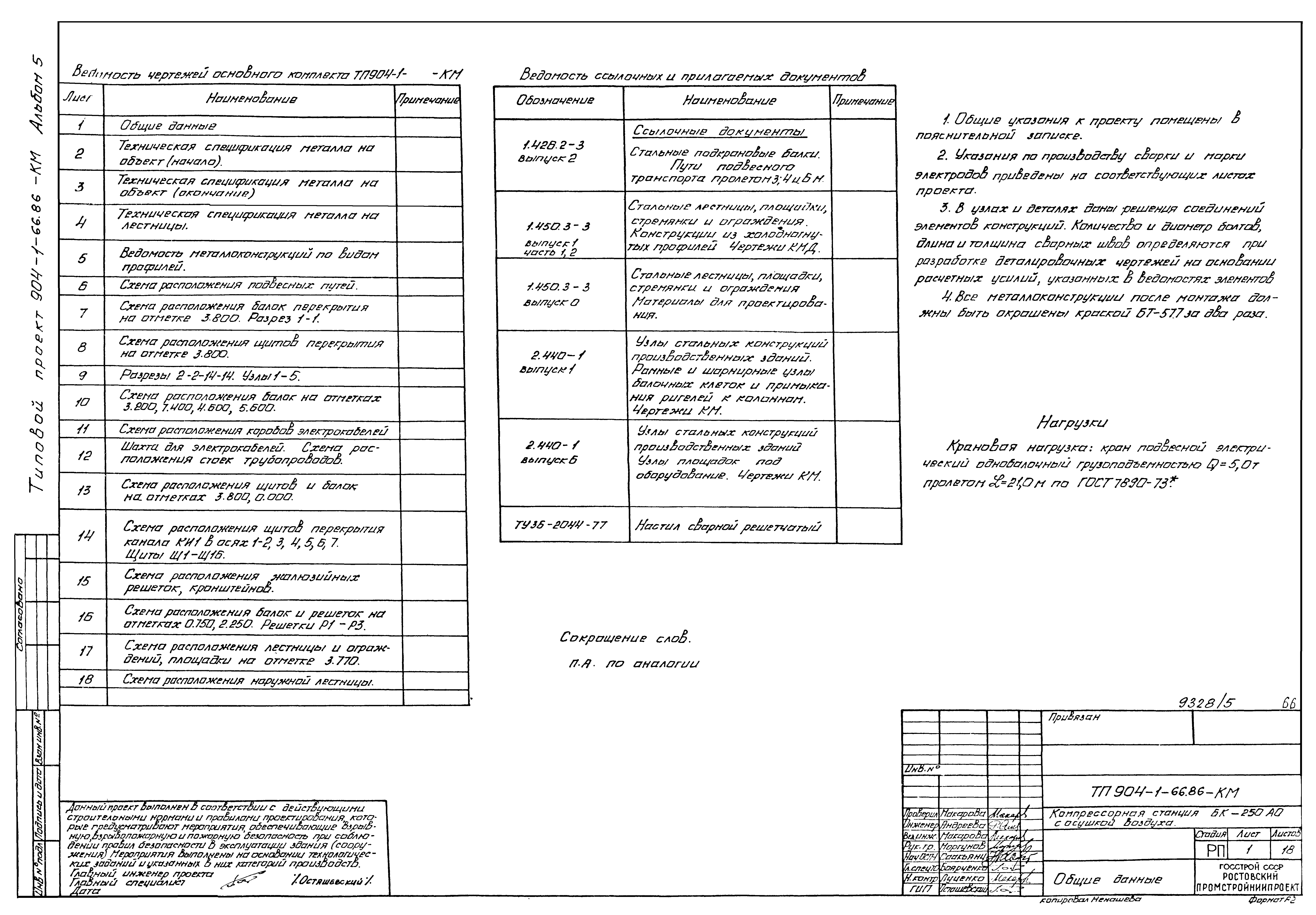 Типовой проект 904-1-66.86