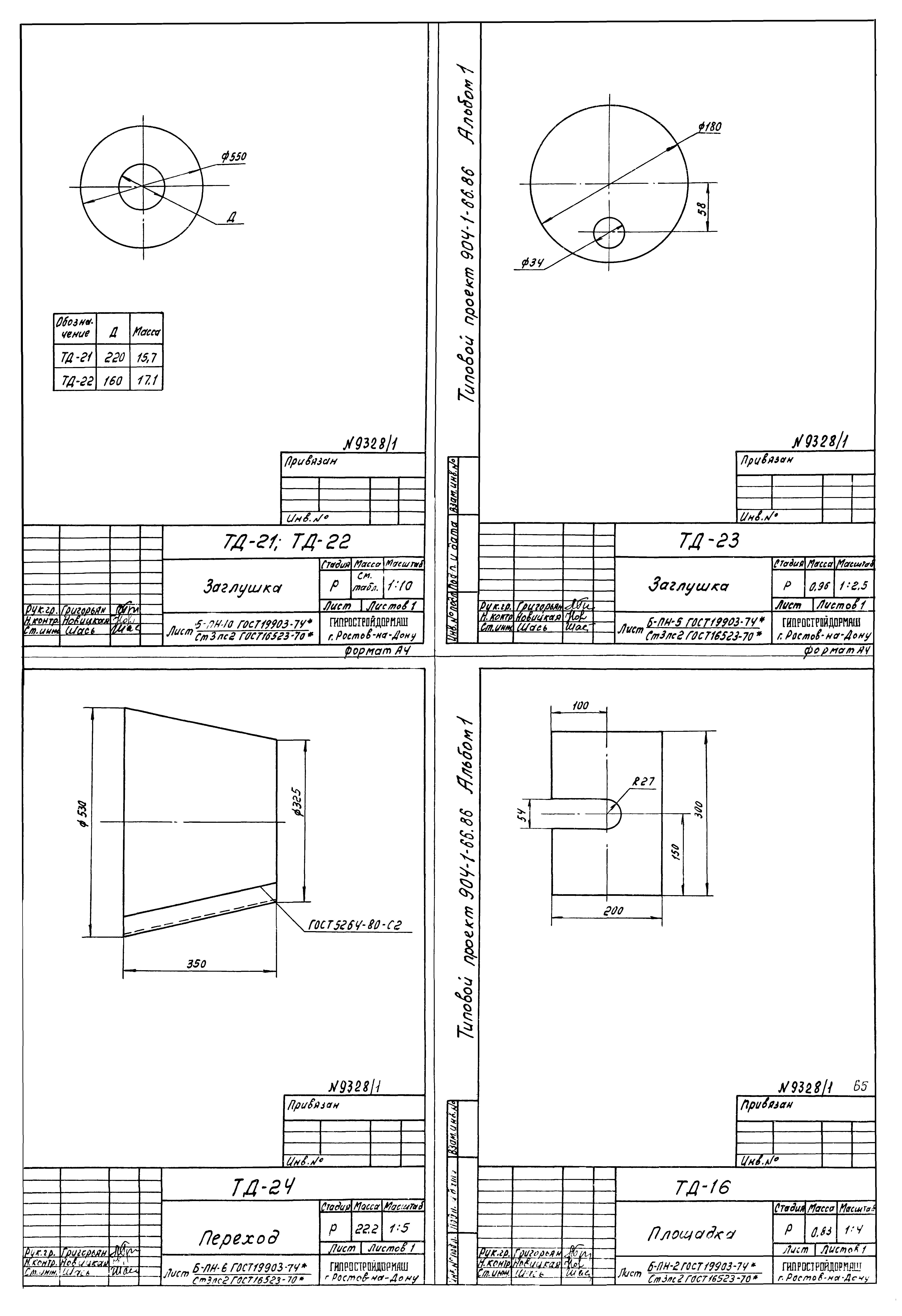 Типовой проект 904-1-66.86