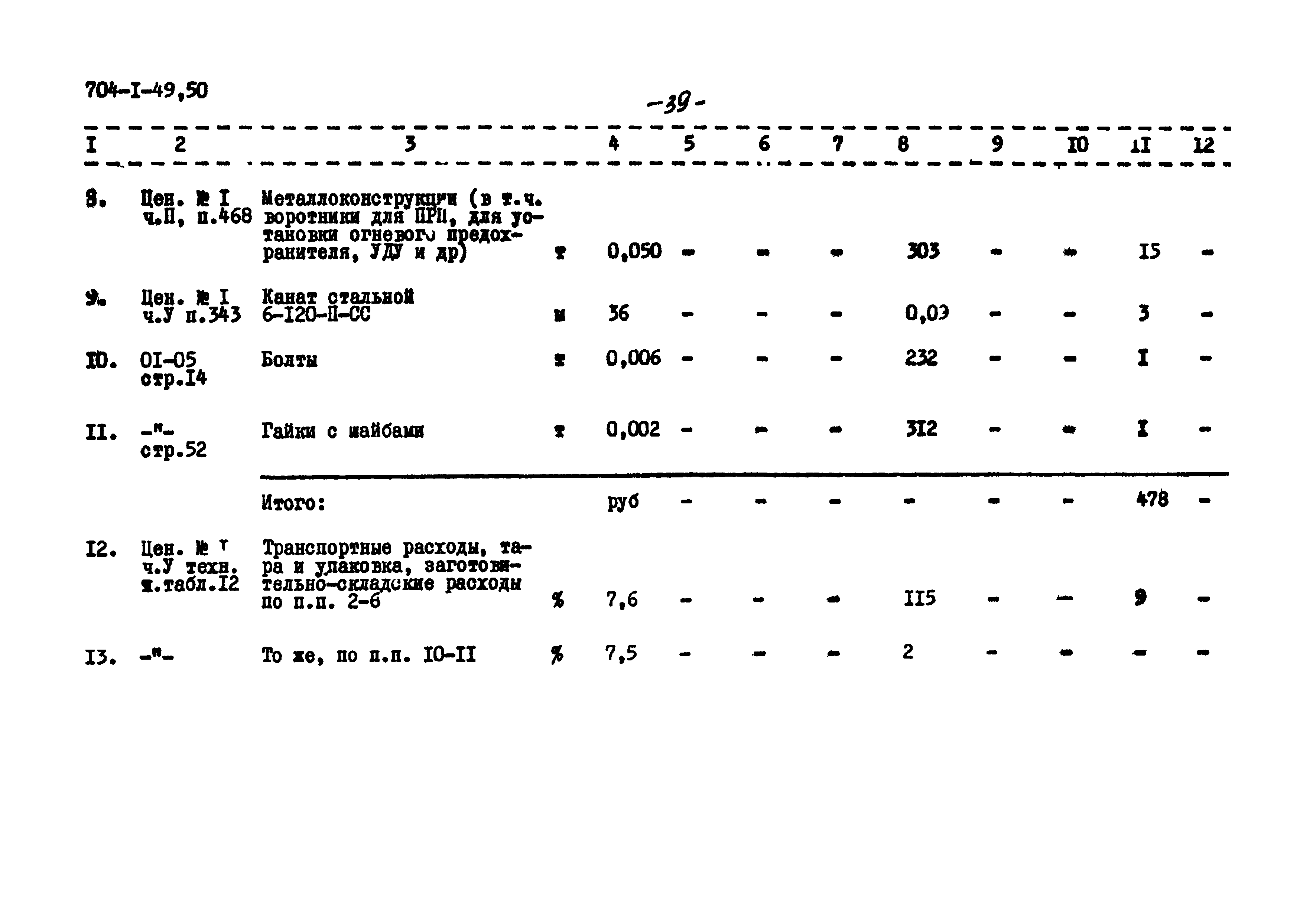 Типовой проект 704-1-50