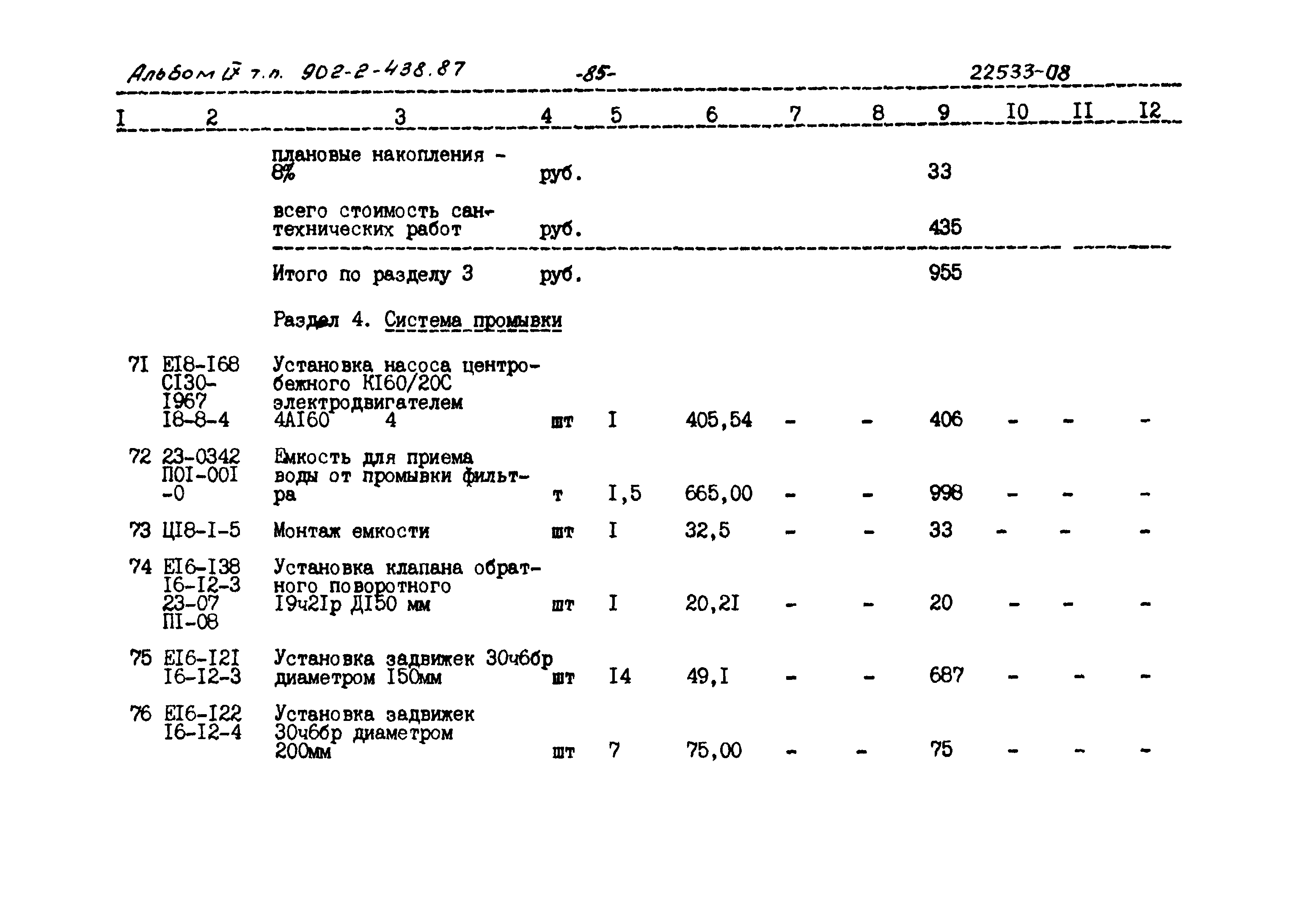 Типовой проект 902-2-438.87