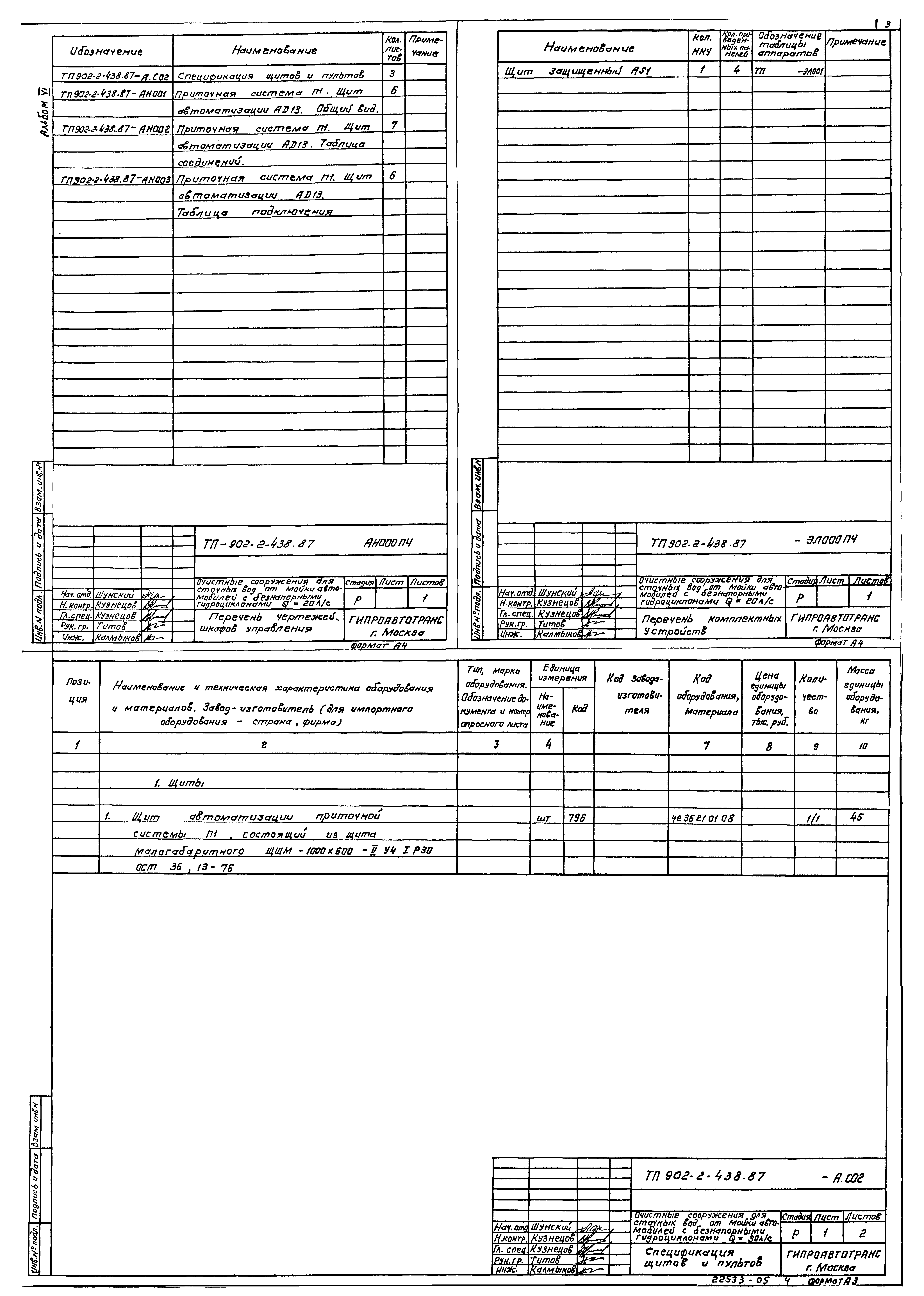 Типовой проект 902-2-438.87