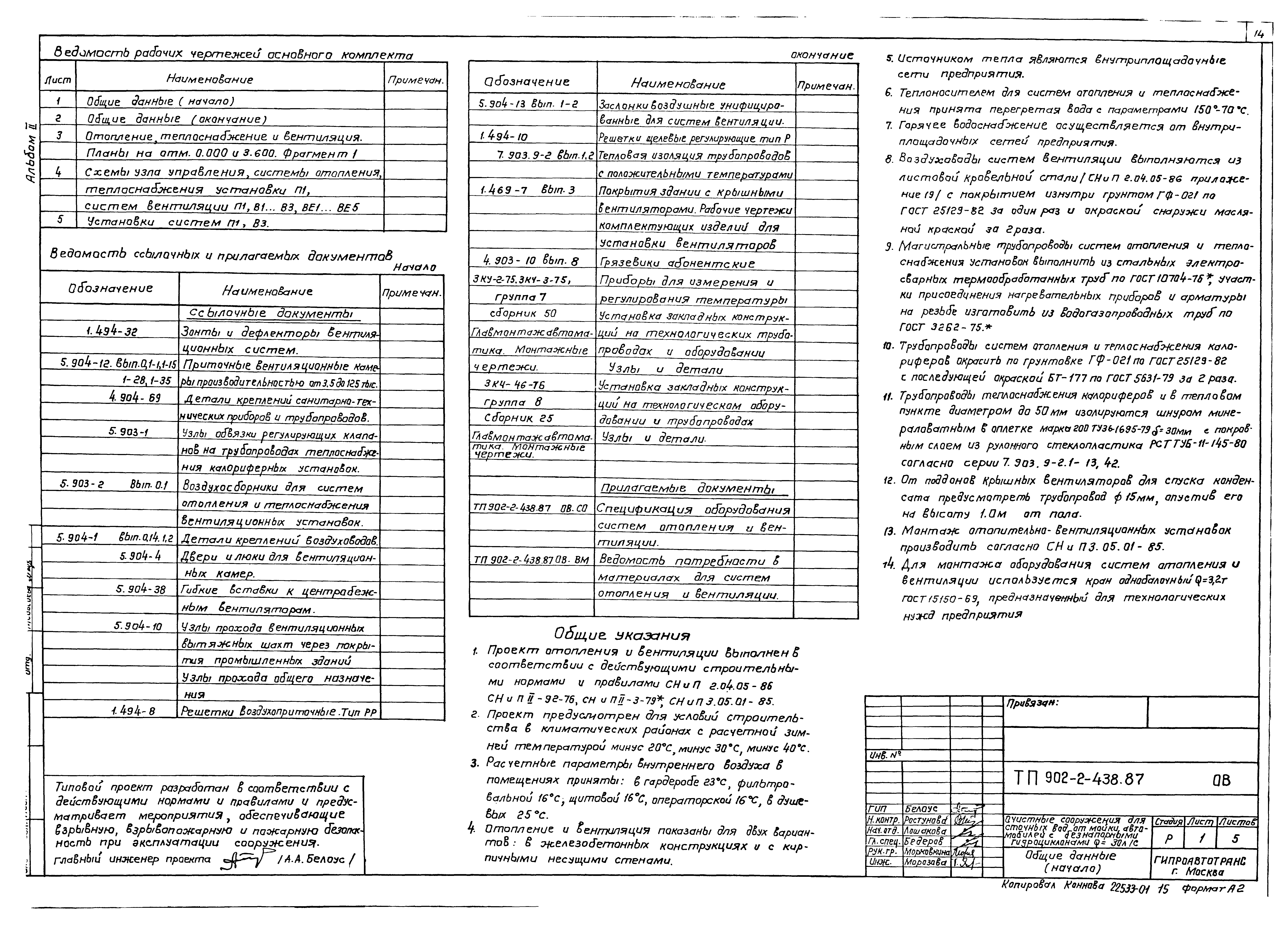 Типовой проект 902-2-438.87