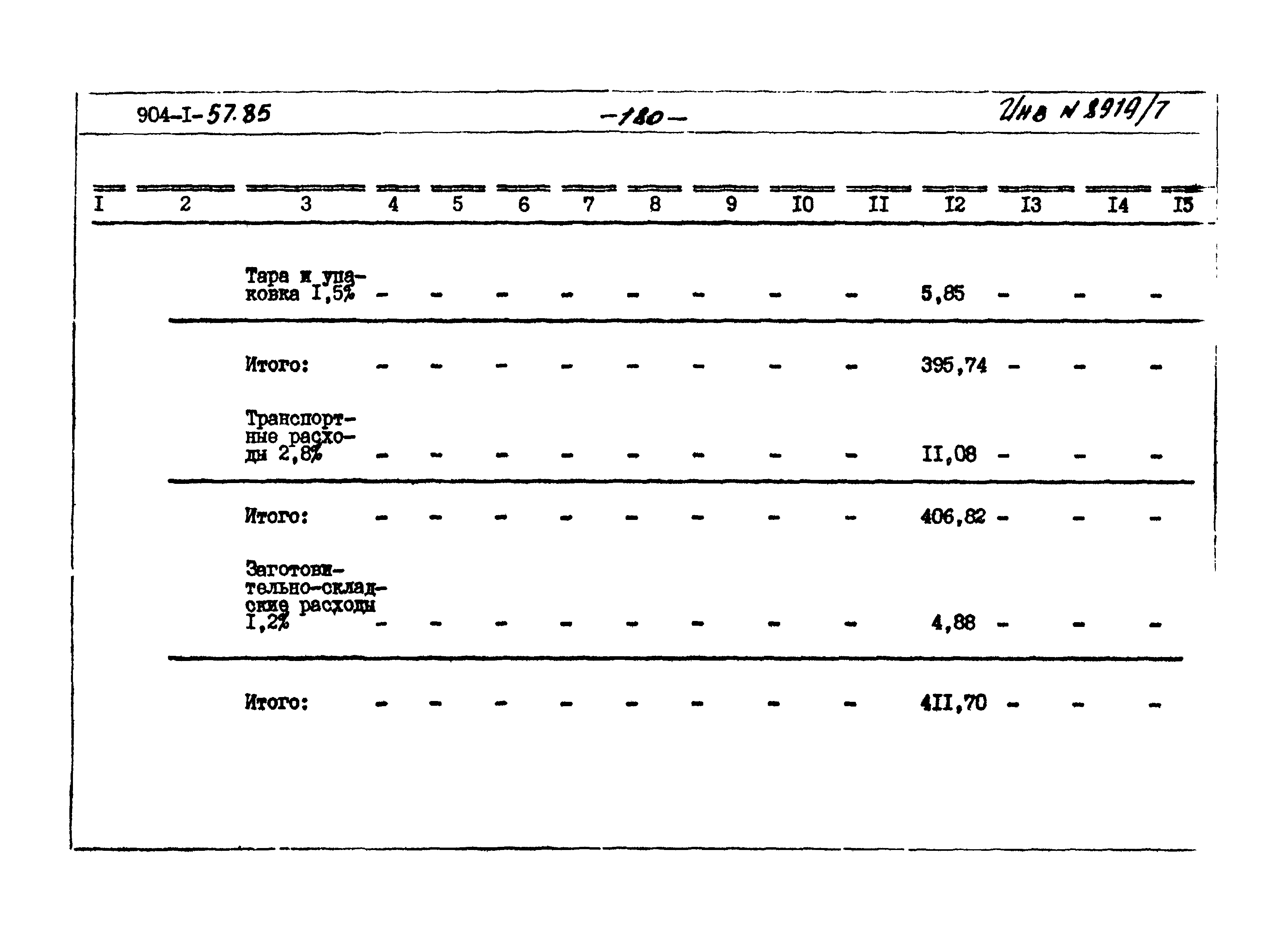 Типовой проект 904-1-57.85