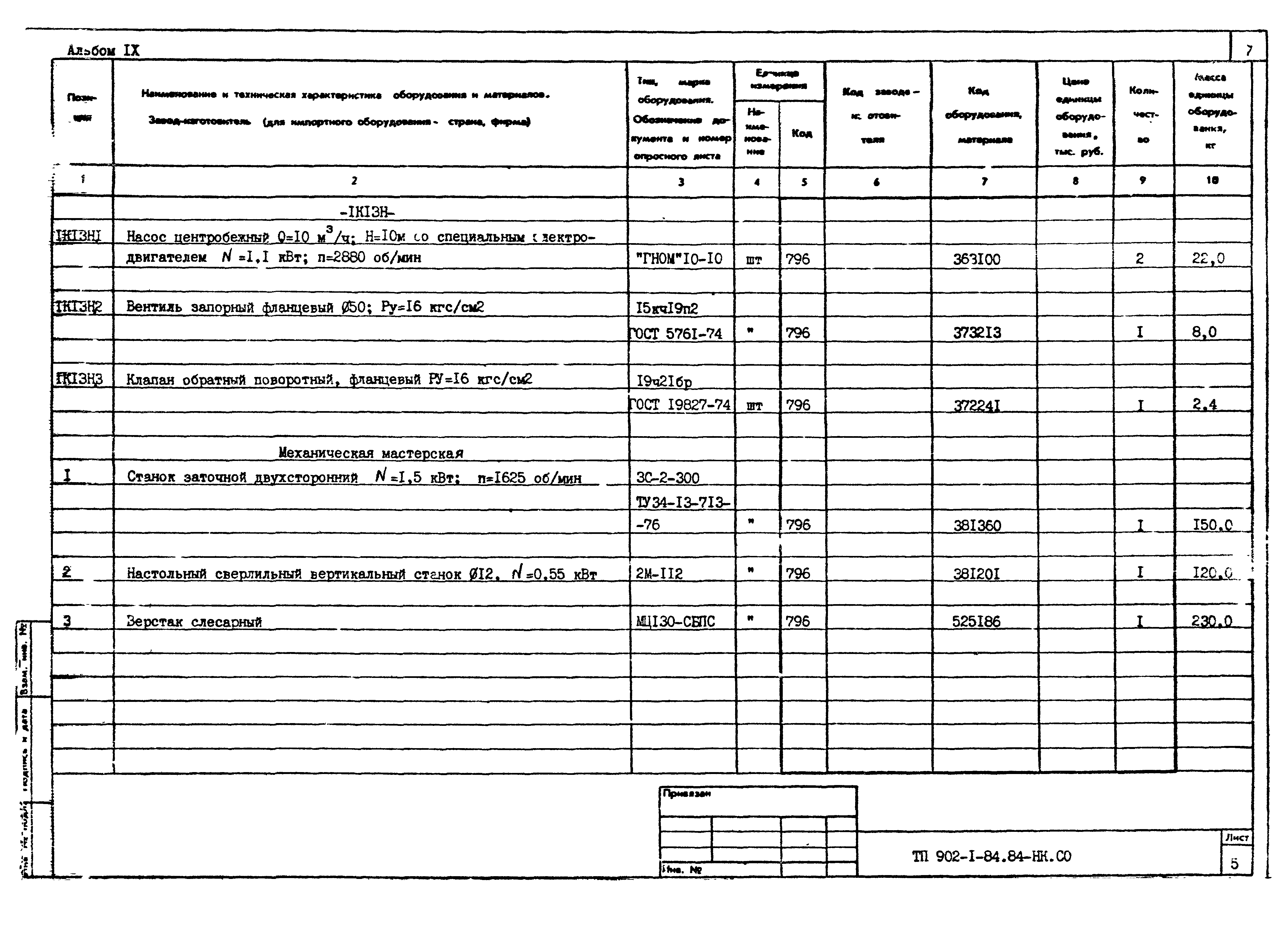 Типовой проект 902-1-87.84