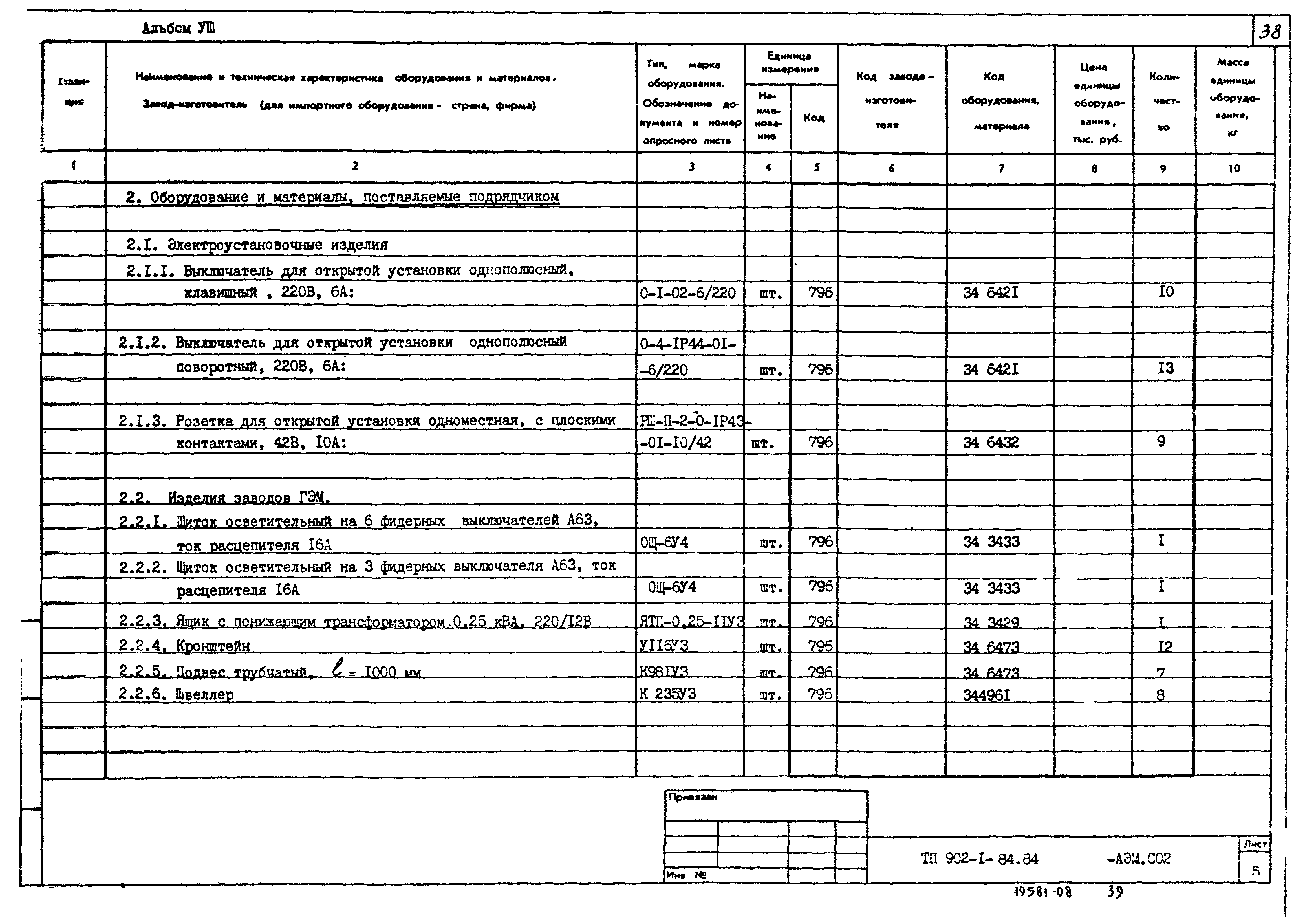 Типовой проект 902-1-87.84