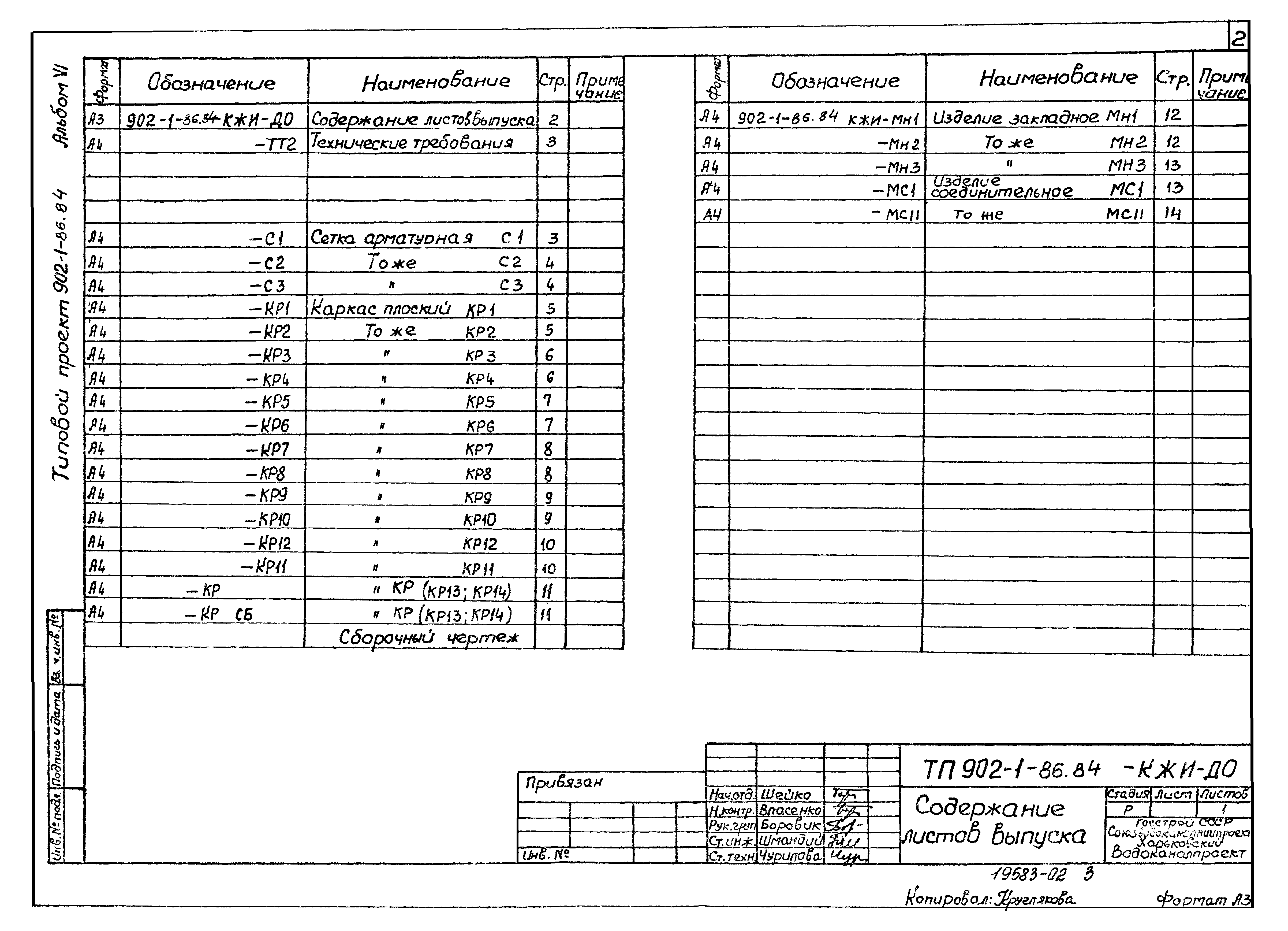 Типовой проект 902-1-86.84