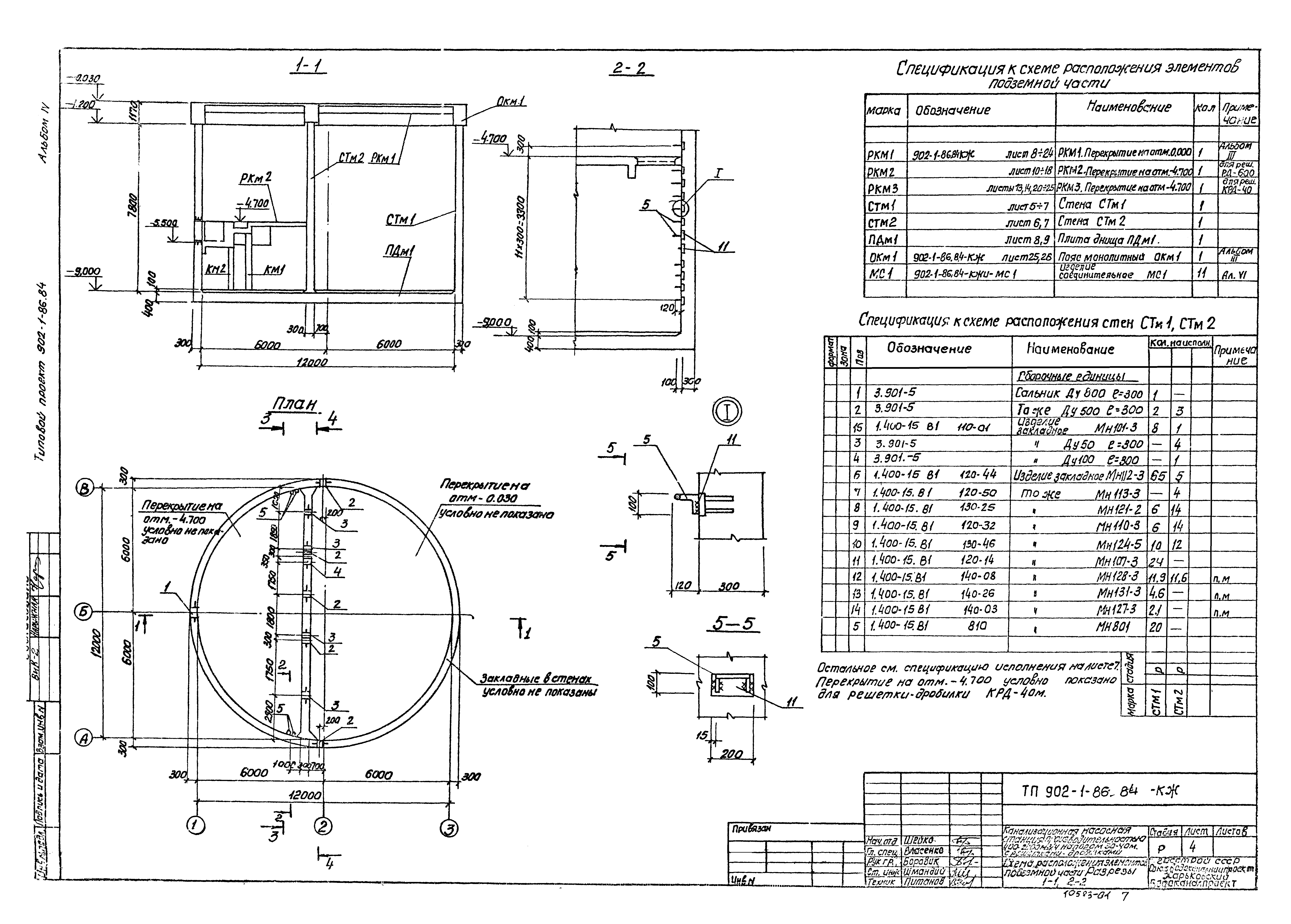 Типовой проект 902-1-86.84