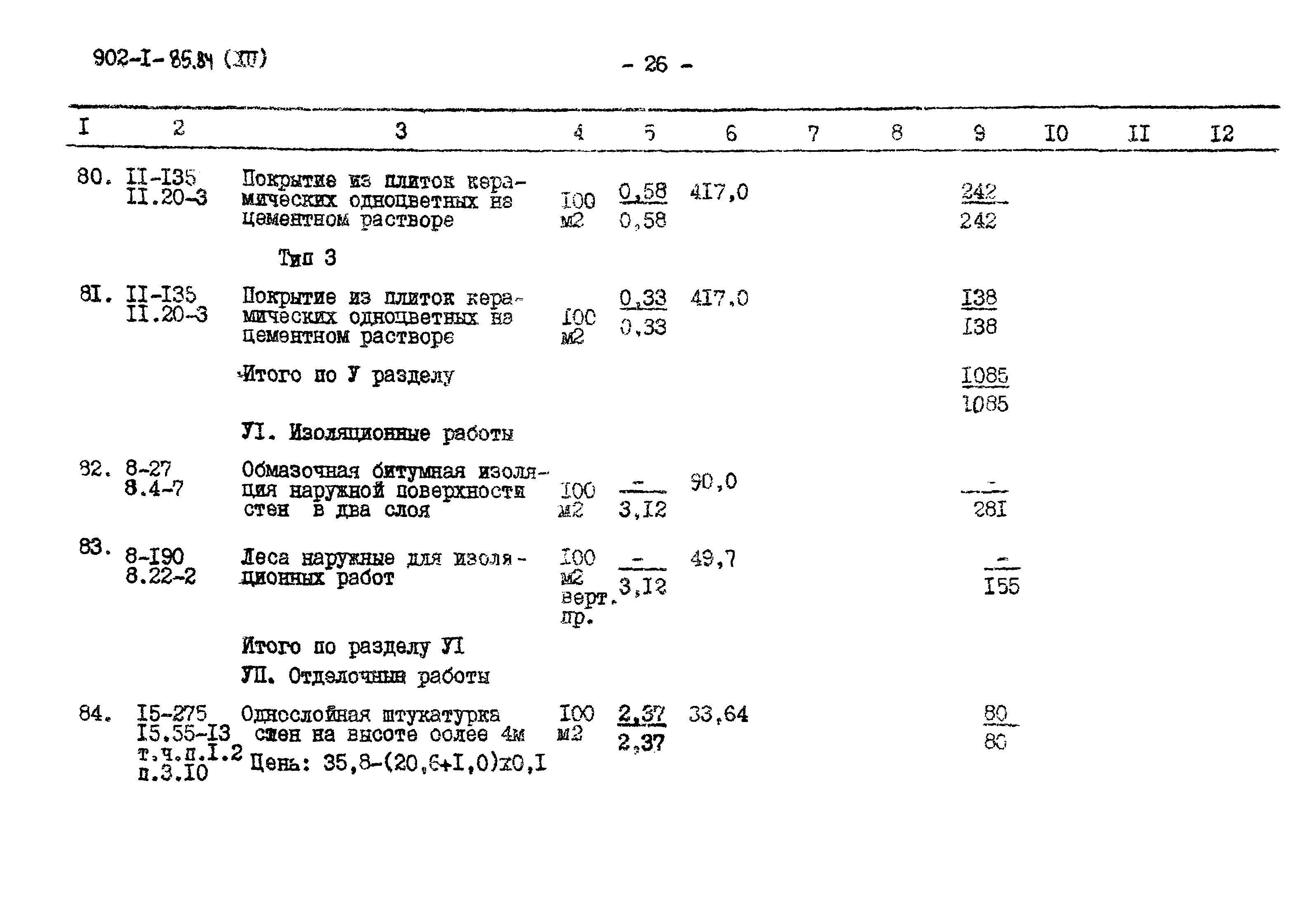 Типовой проект 902-1-85.84