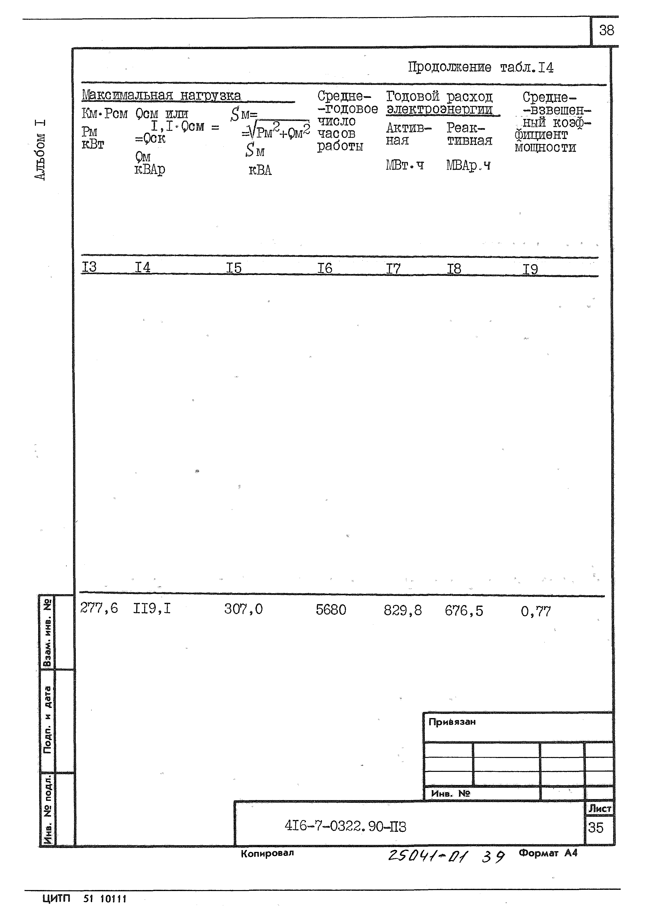 Типовые проектные решения 416-7-0322.90