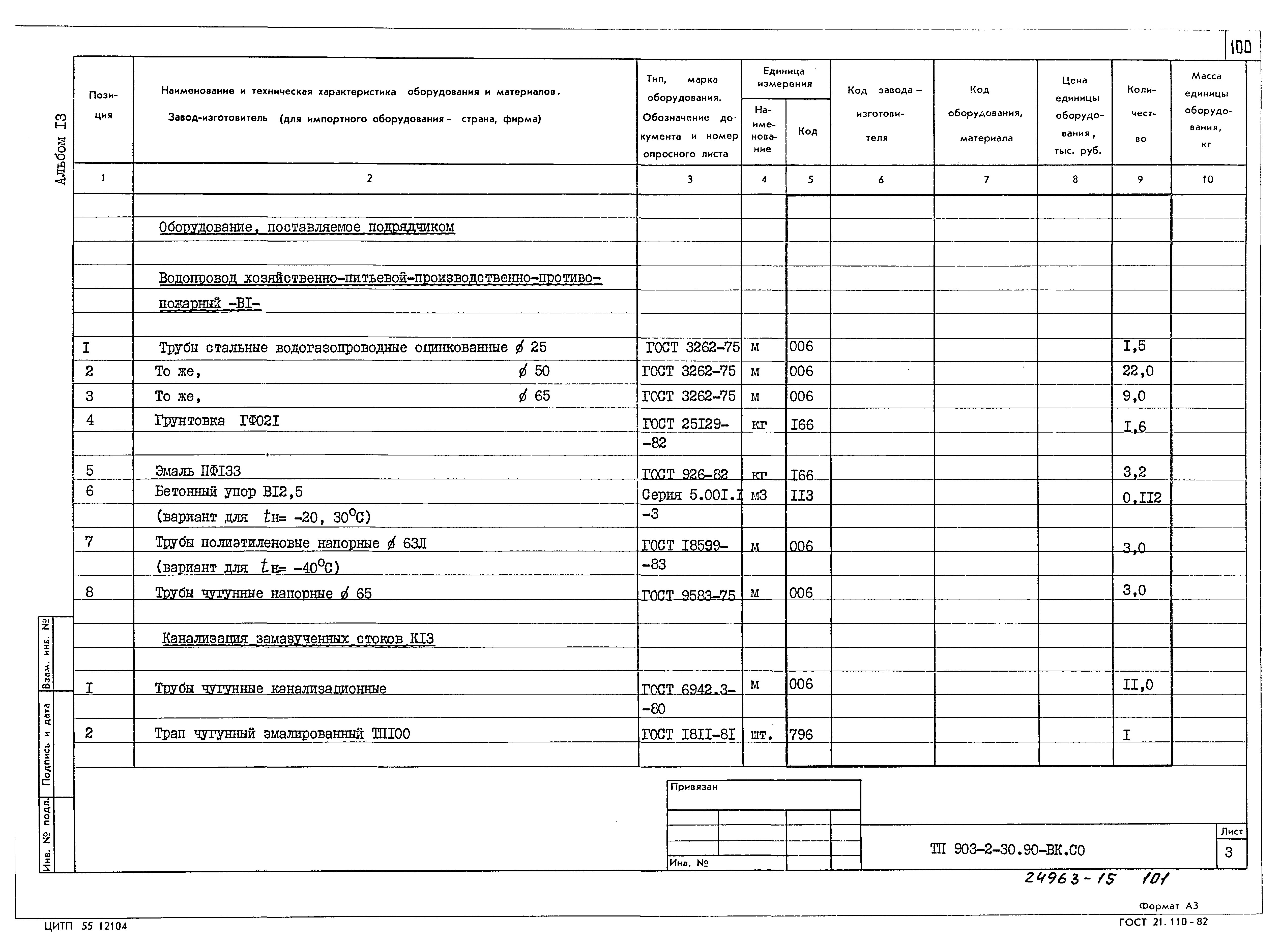 Типовой проект 903-2-30.90
