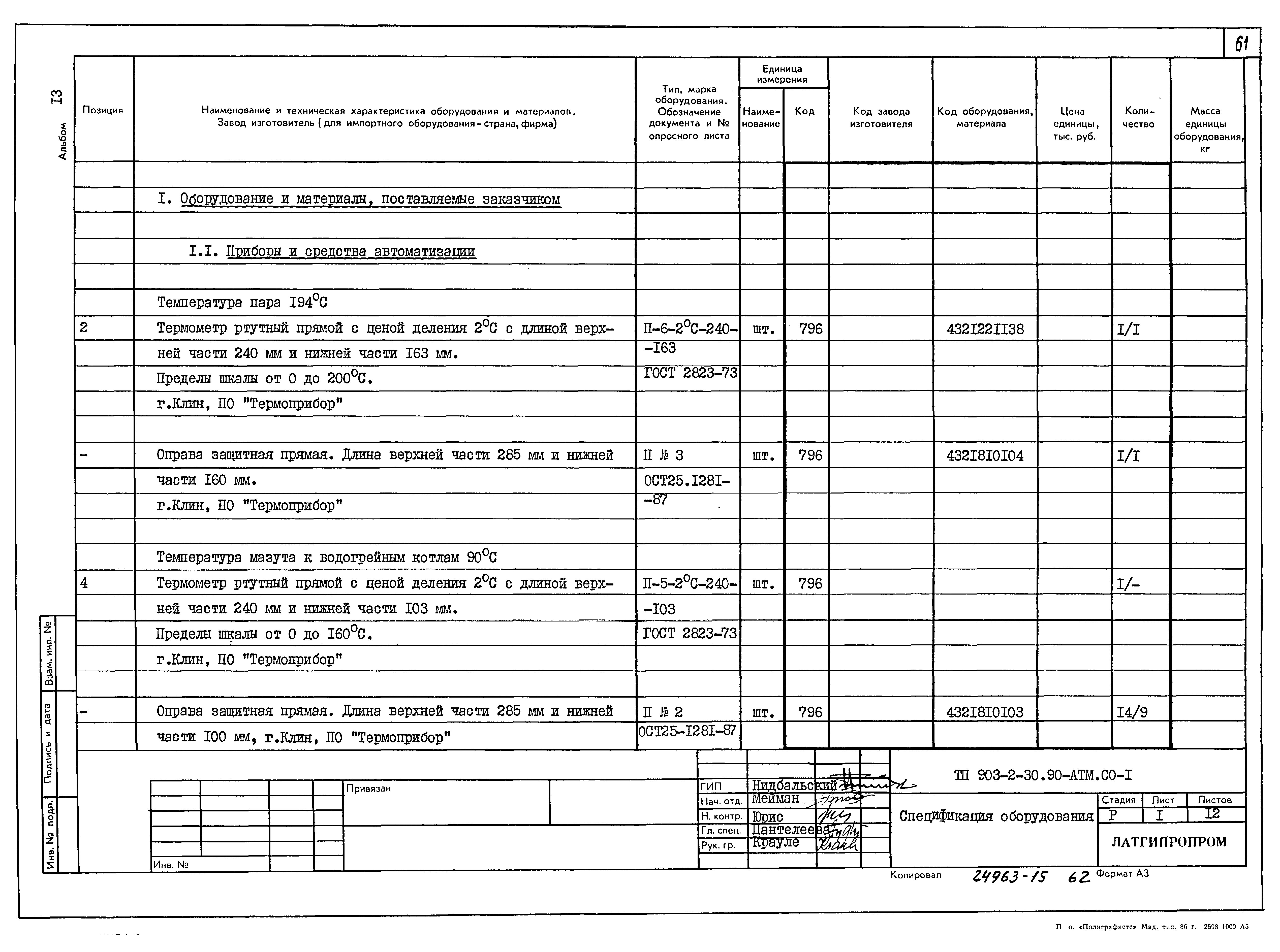 Типовой проект 903-2-30.90