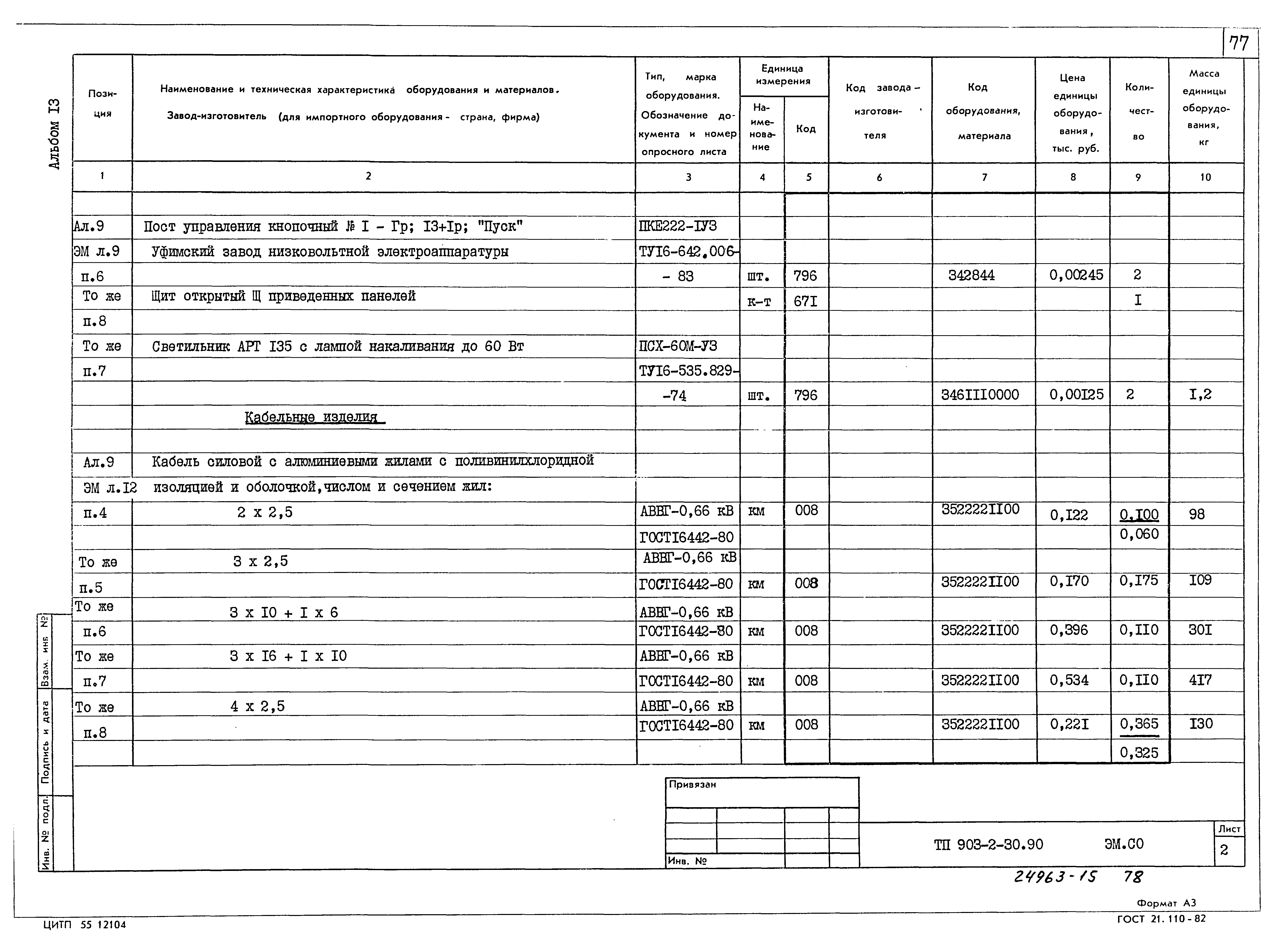 Типовой проект 903-2-30.90