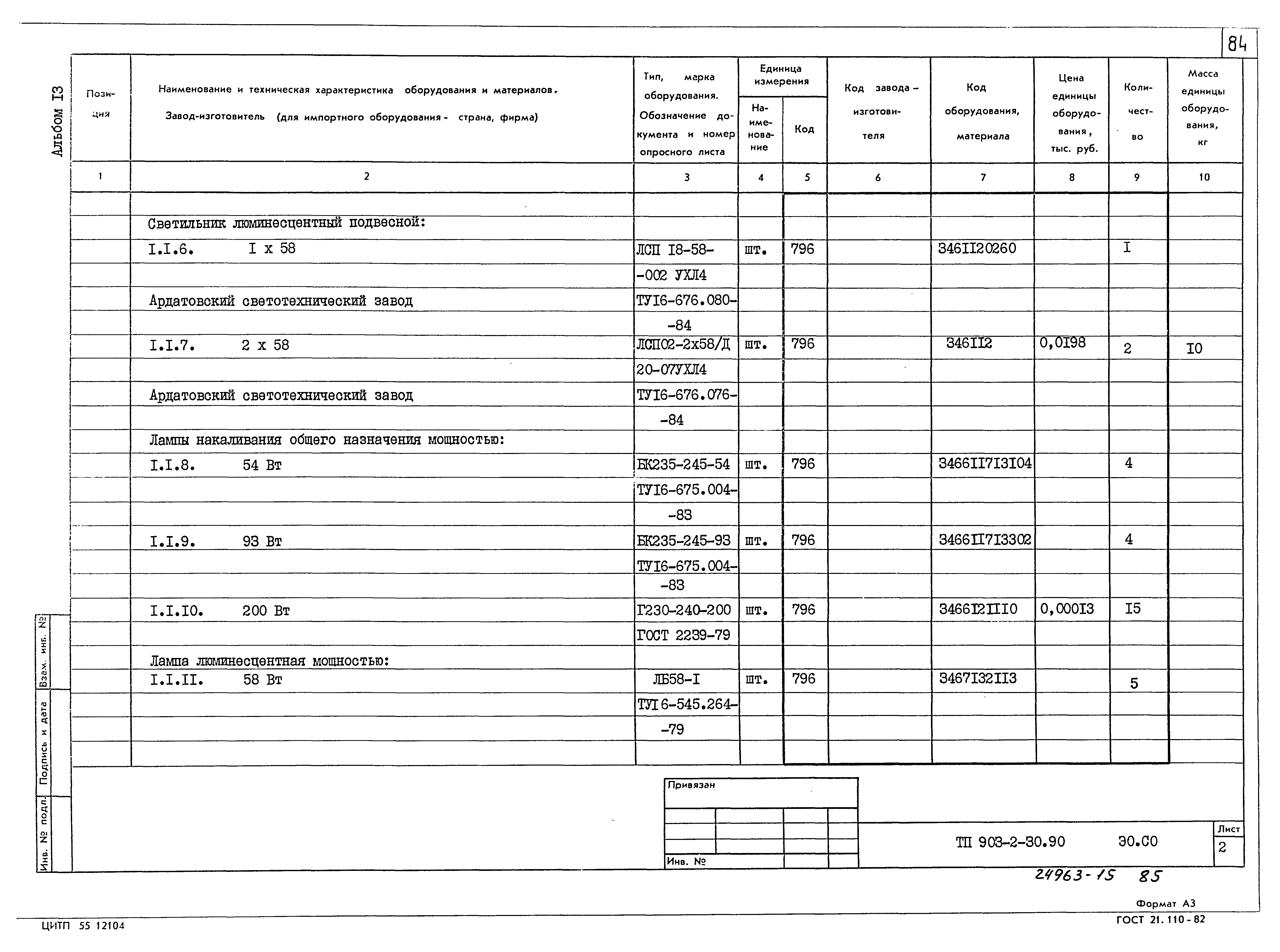 Типовой проект 903-2-30.90
