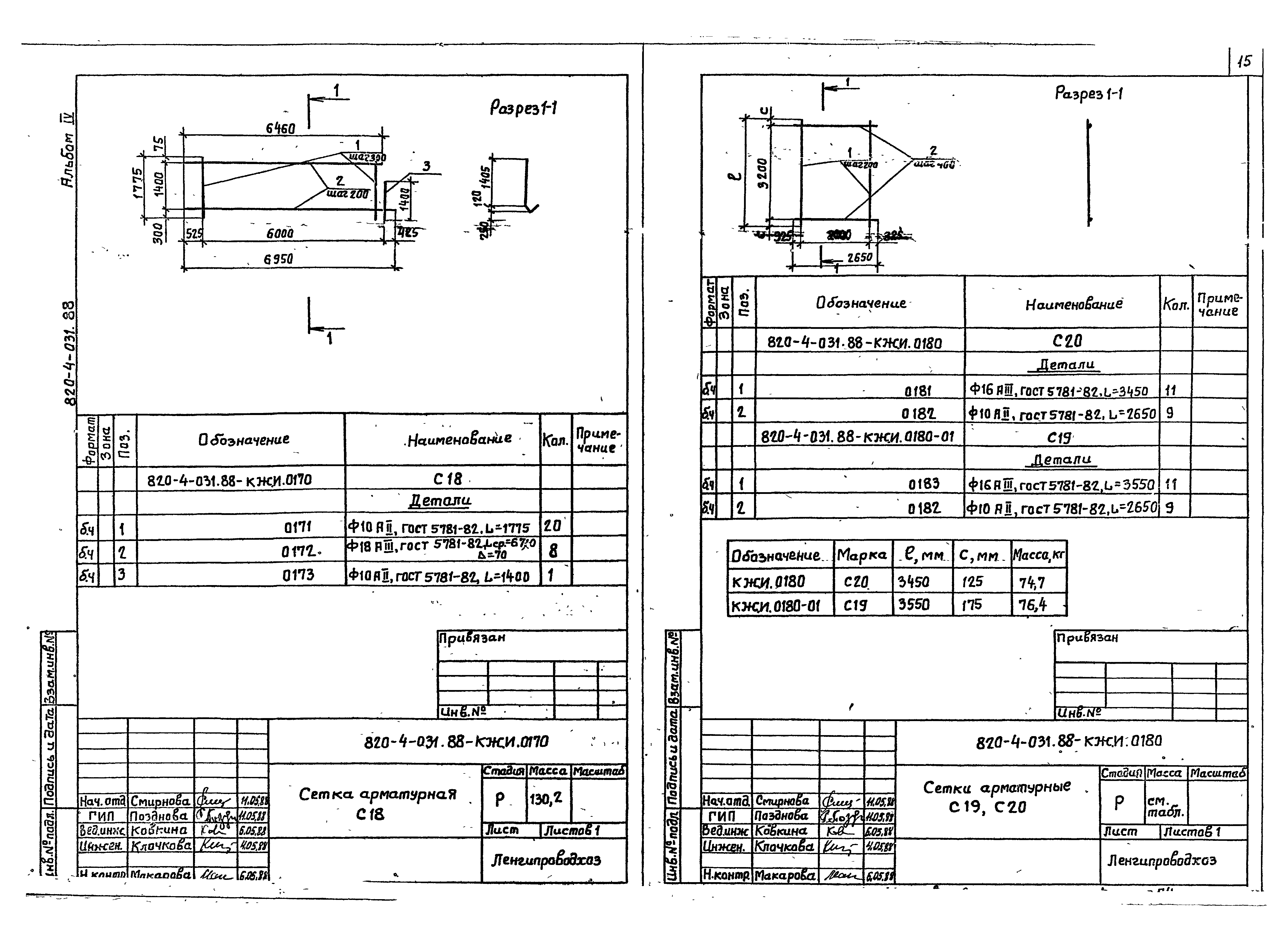 Типовые проектные решения 820-4-031.88