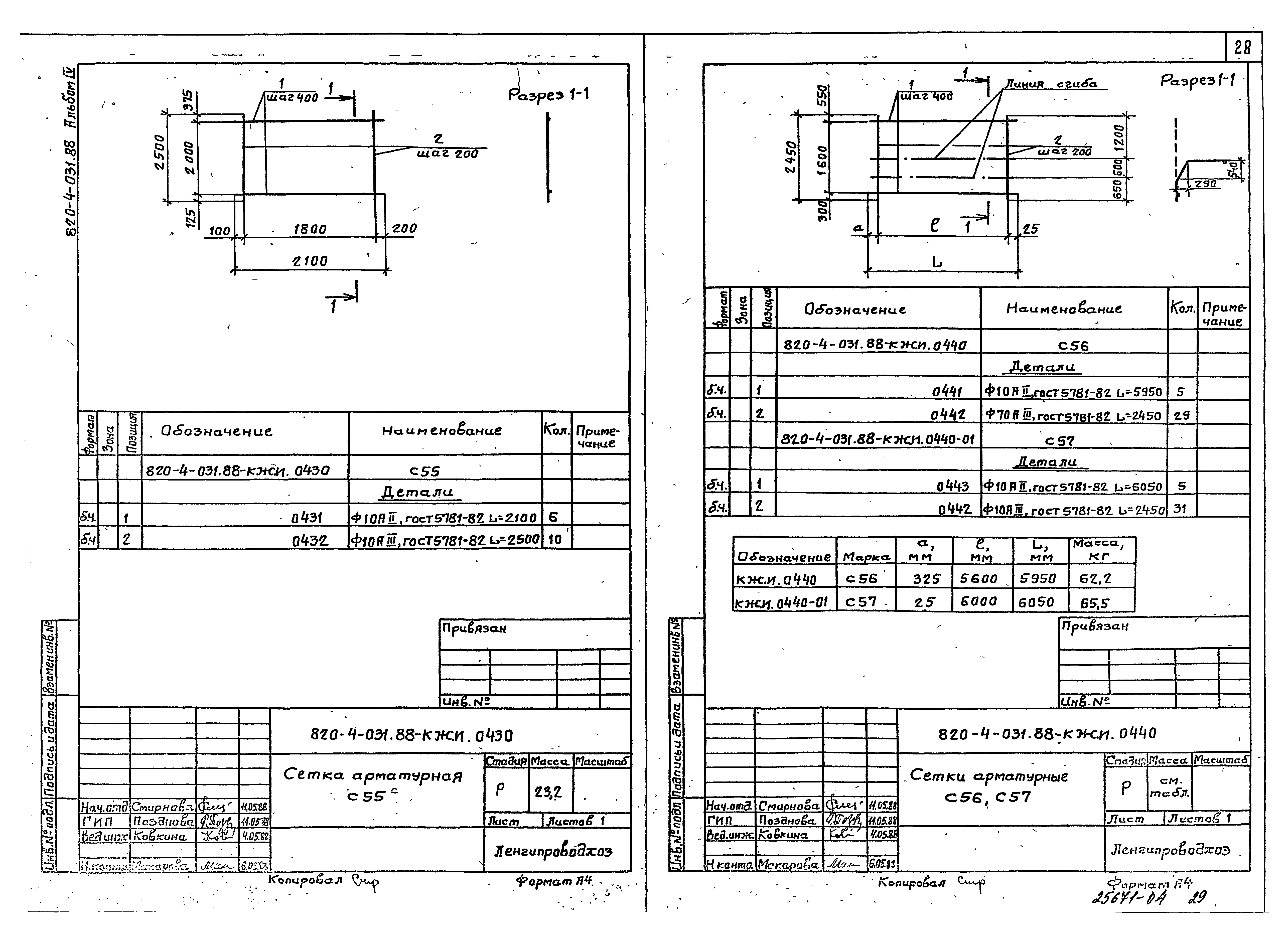 Типовые проектные решения 820-4-031.88