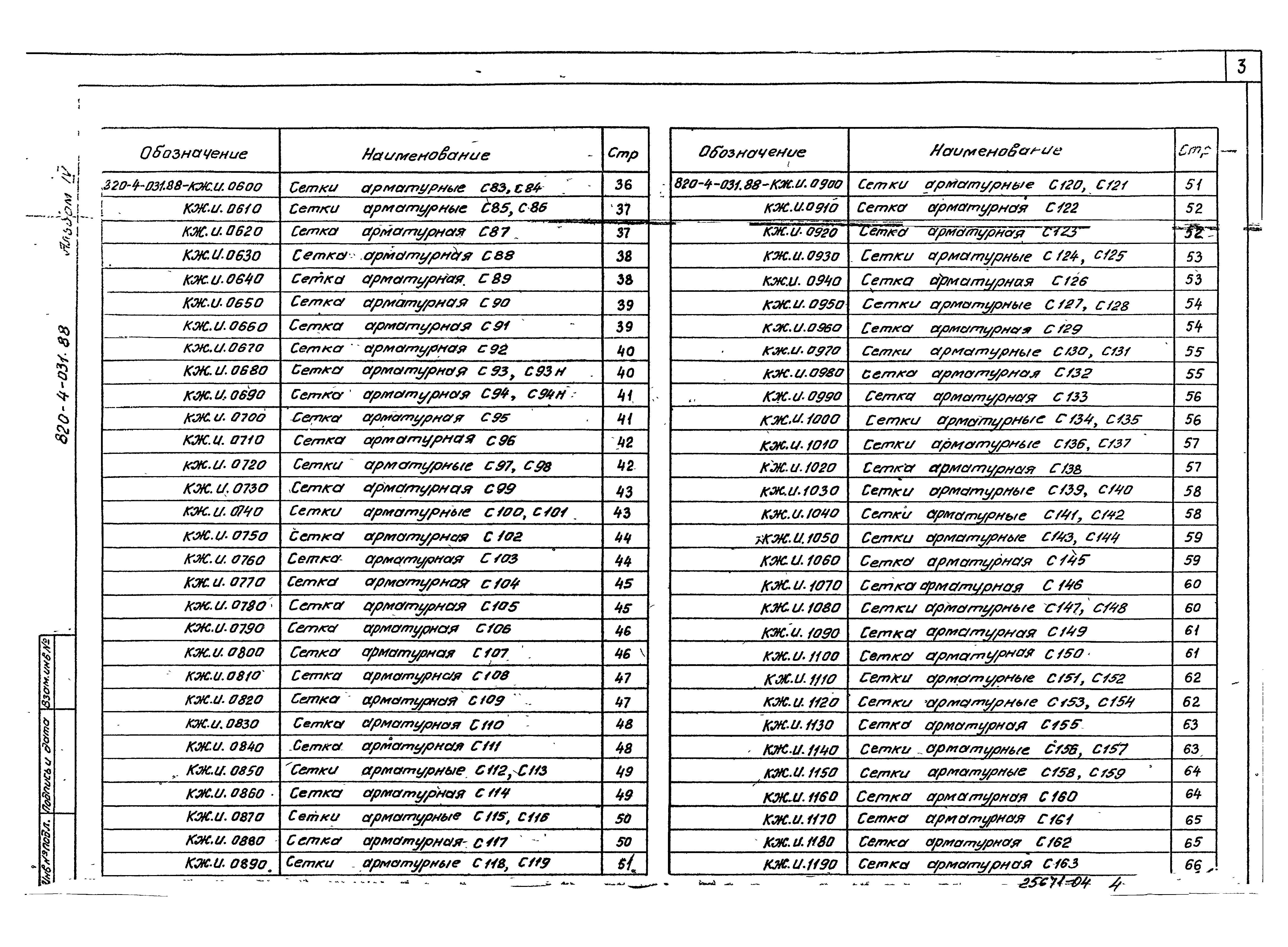 Типовые проектные решения 820-4-031.88