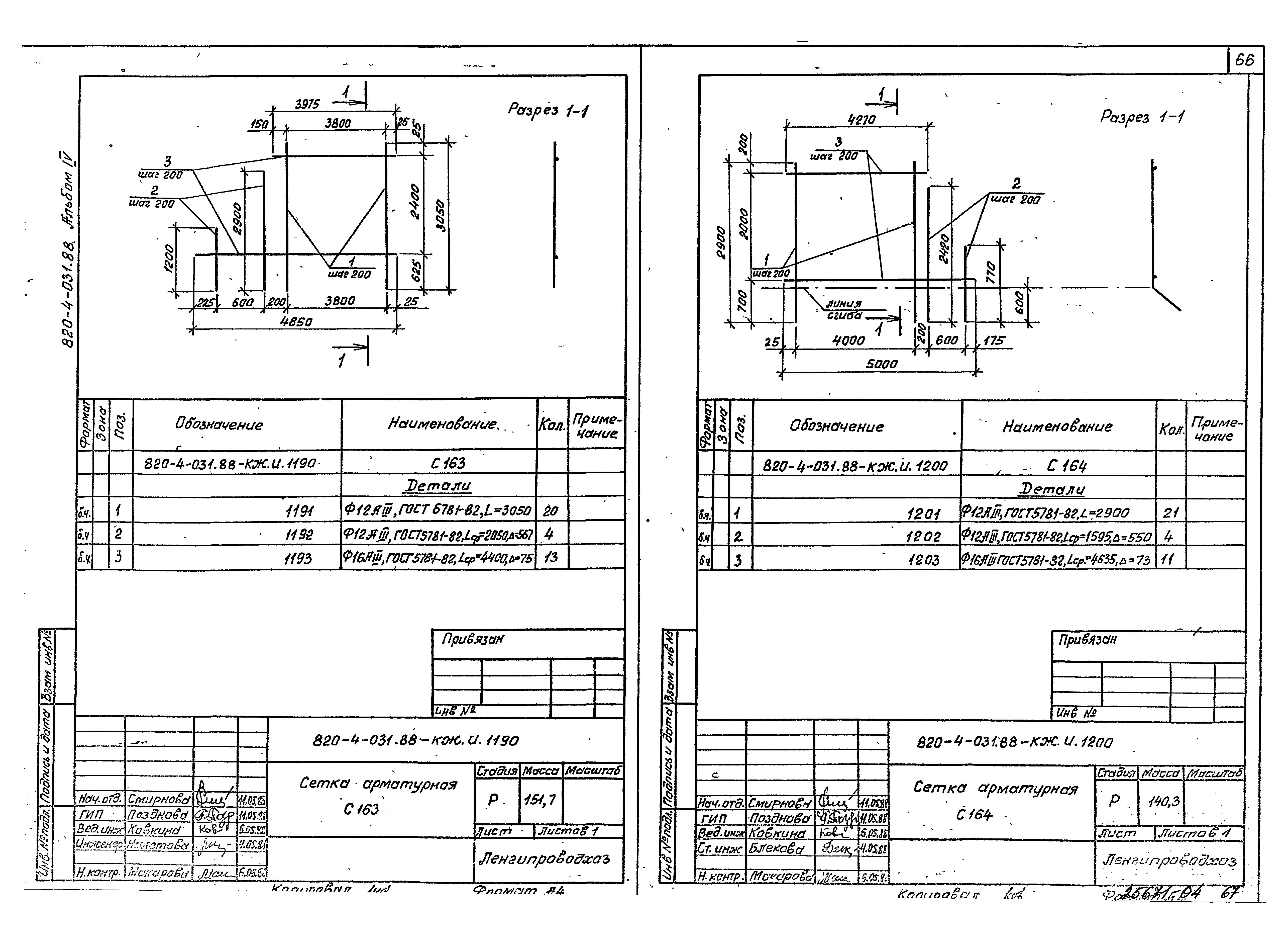 Типовые проектные решения 820-4-031.88