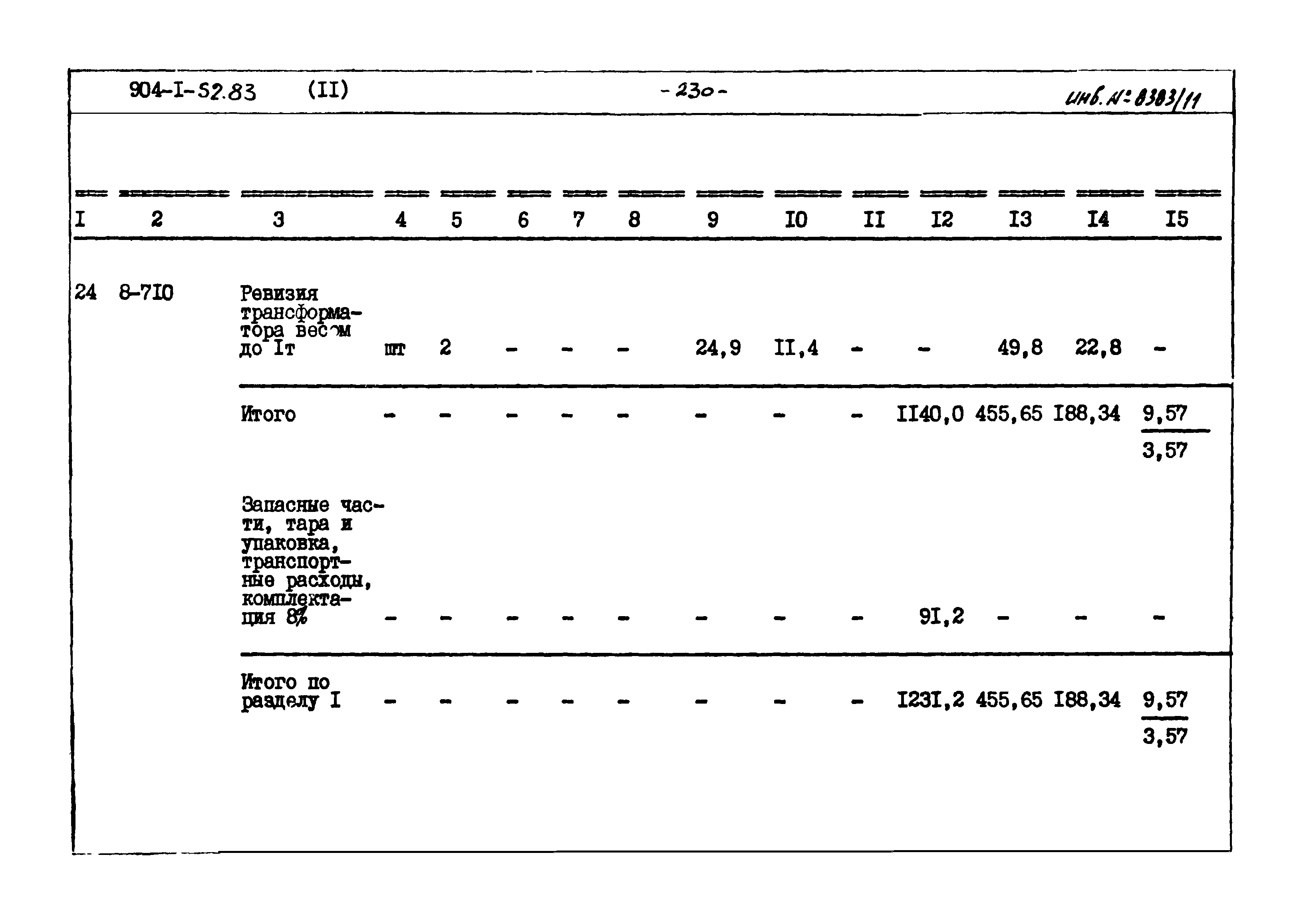 Типовой проект 904-1-52.83