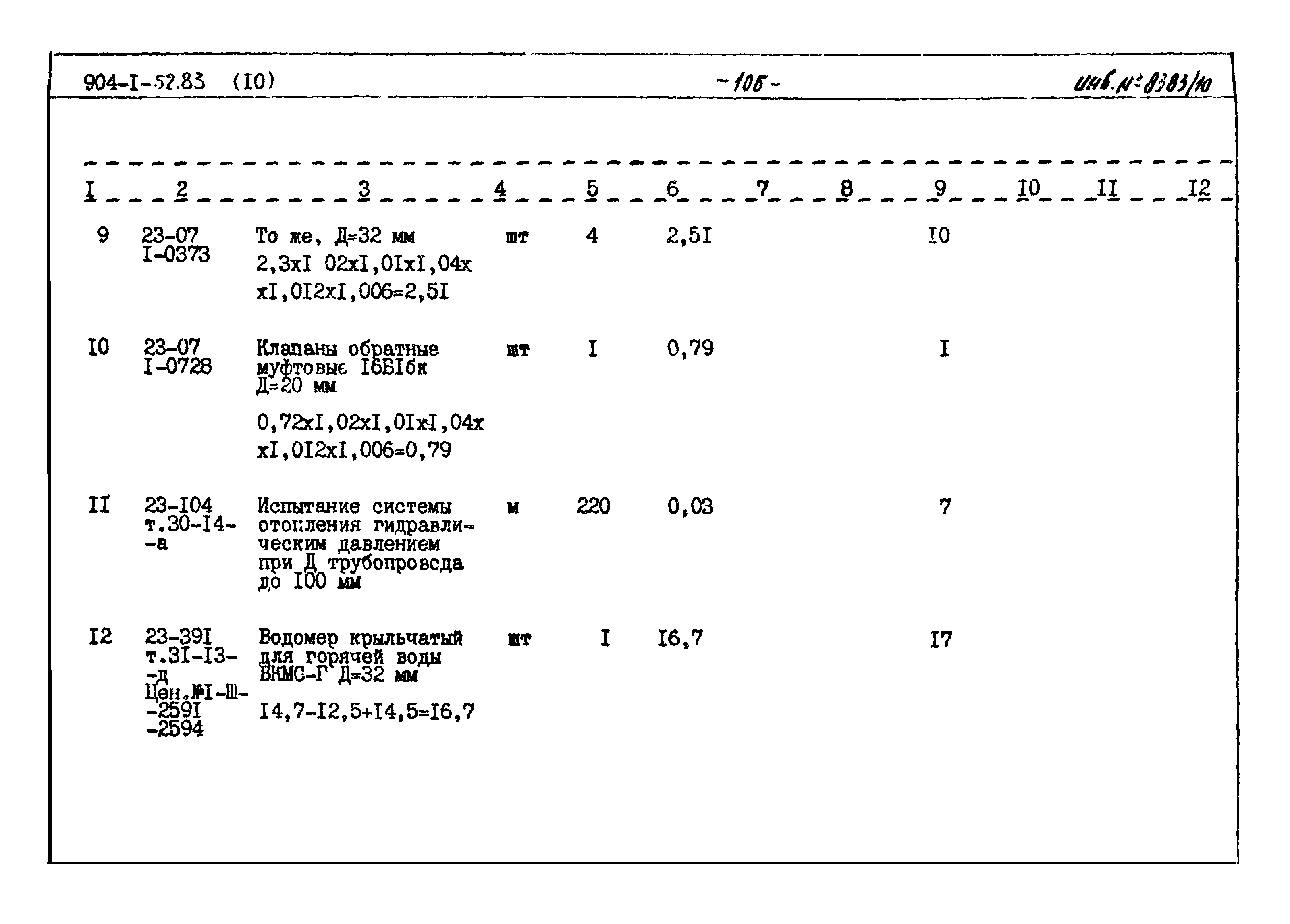 Типовой проект 904-1-52.83