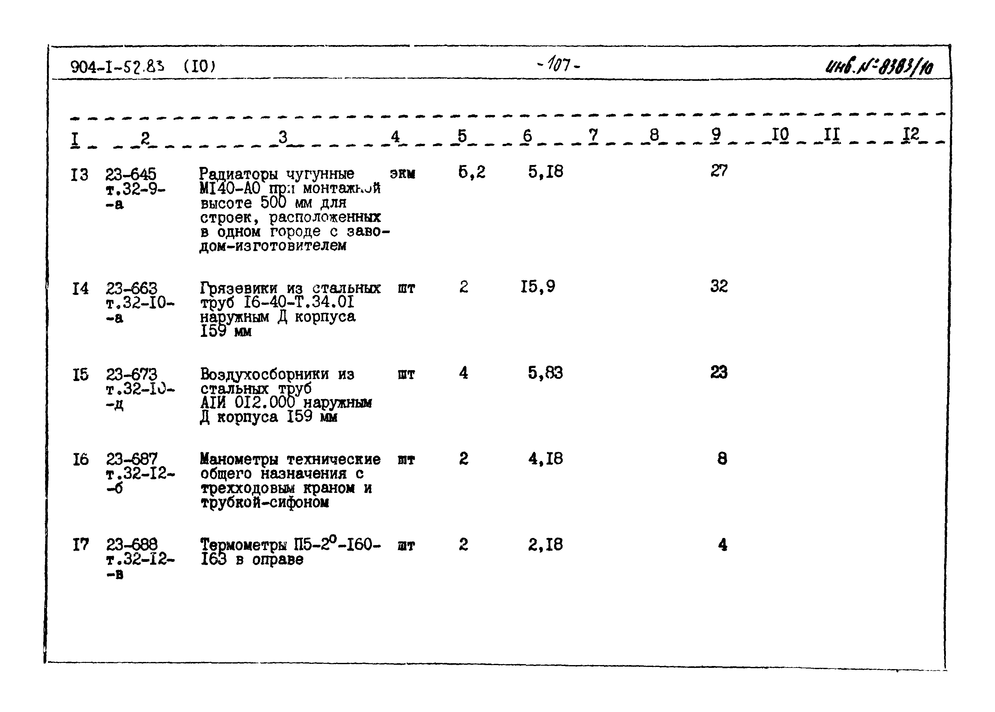 Типовой проект 904-1-52.83