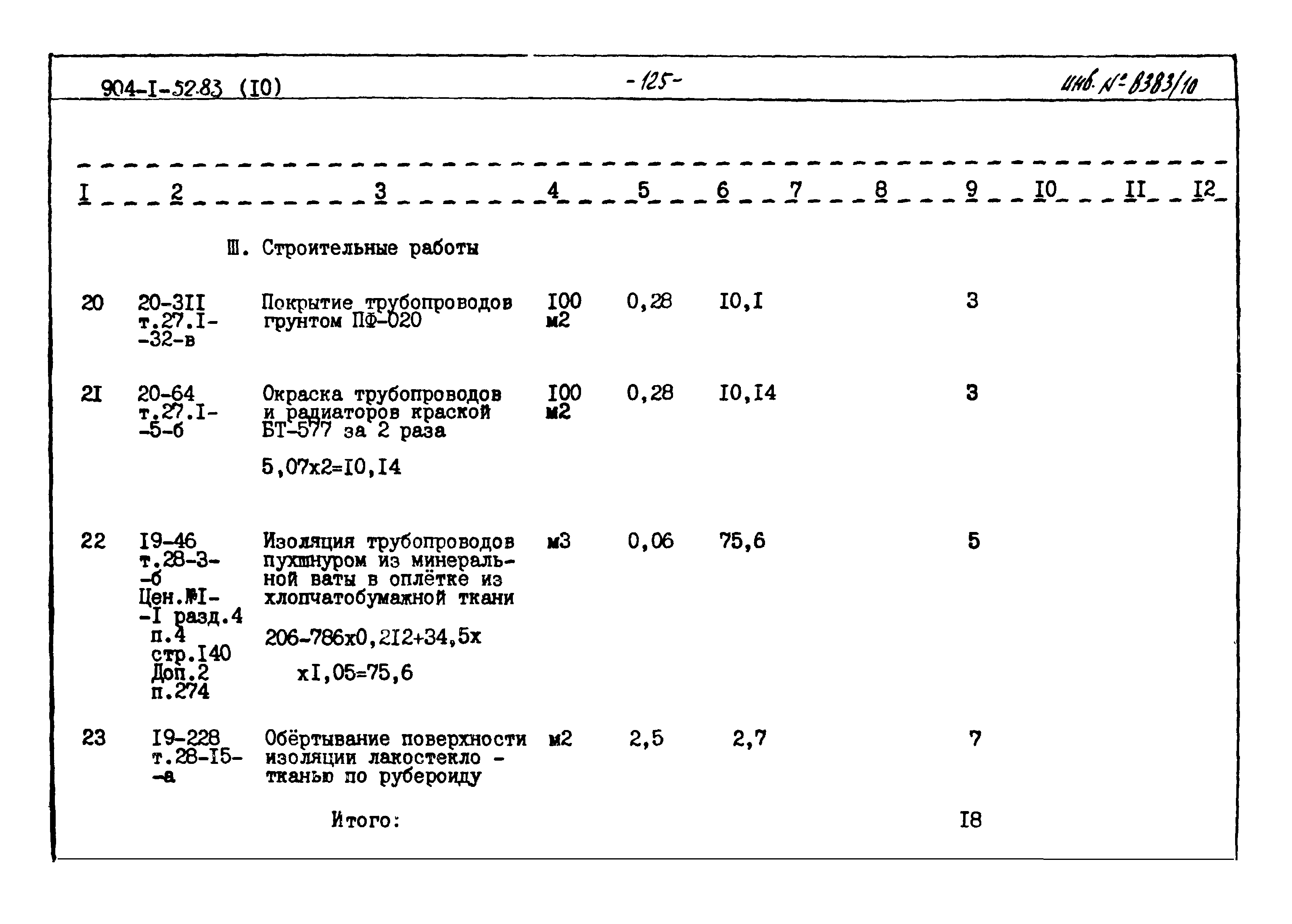 Типовой проект 904-1-52.83