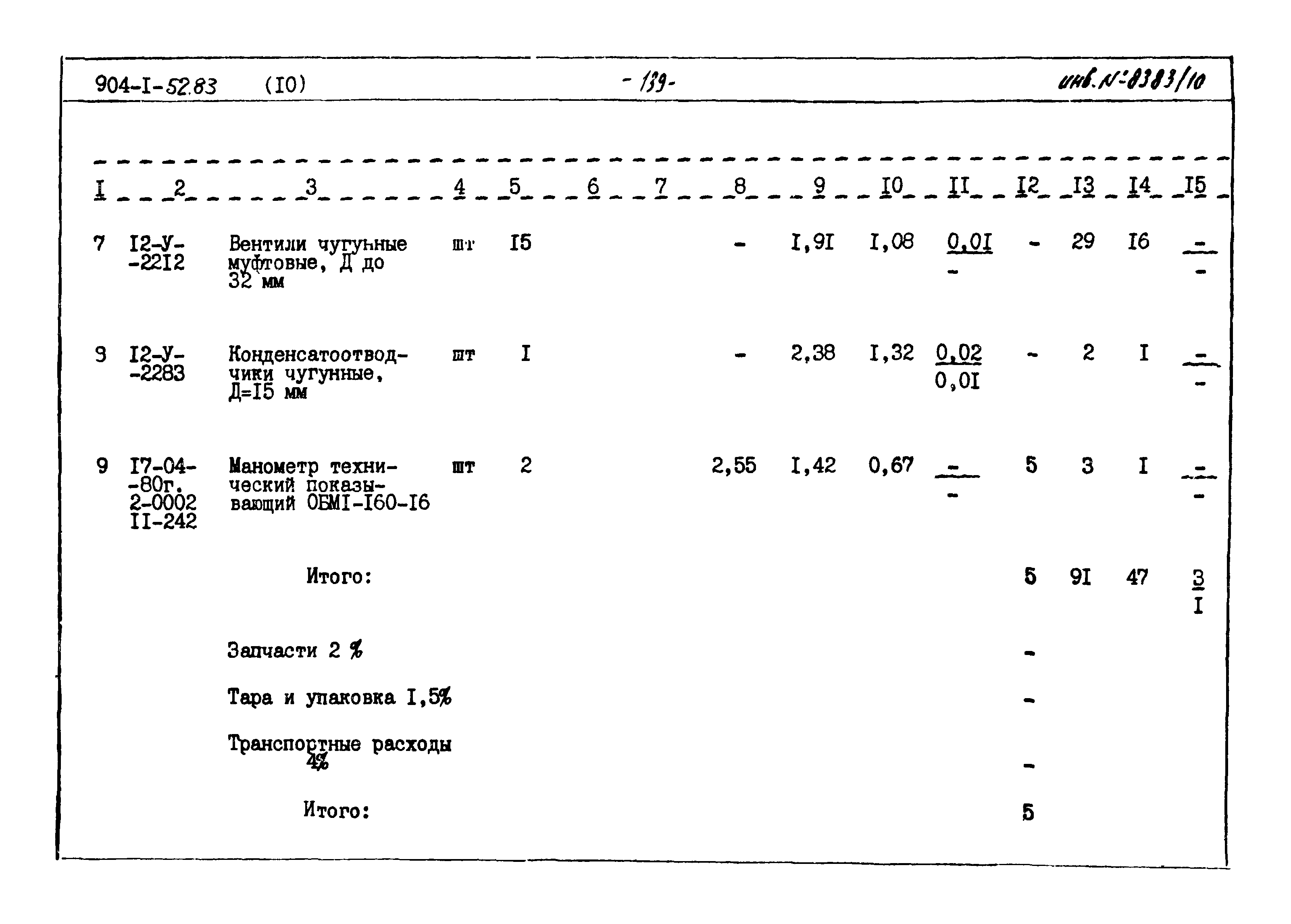 Типовой проект 904-1-52.83