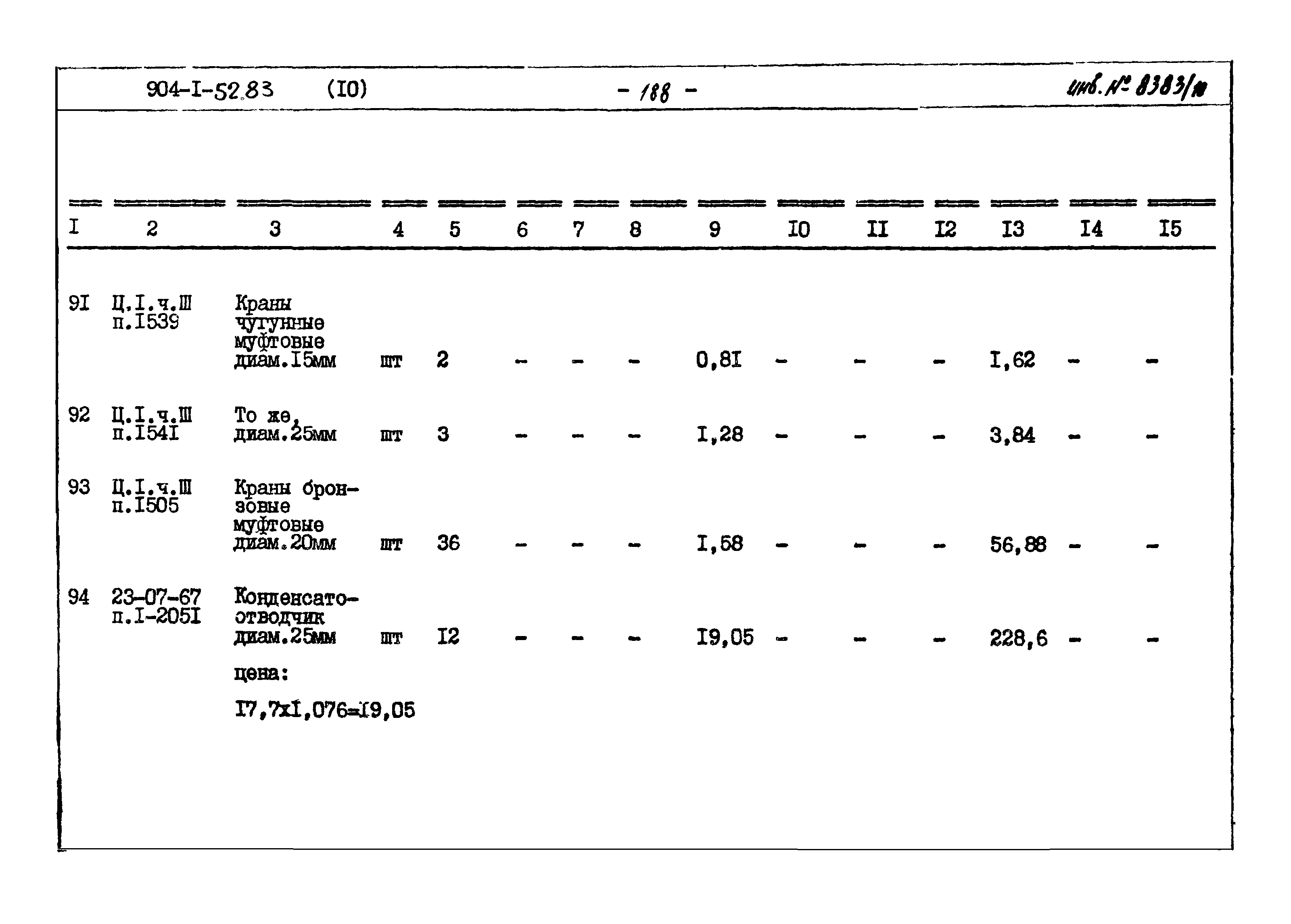 Типовой проект 904-1-52.83