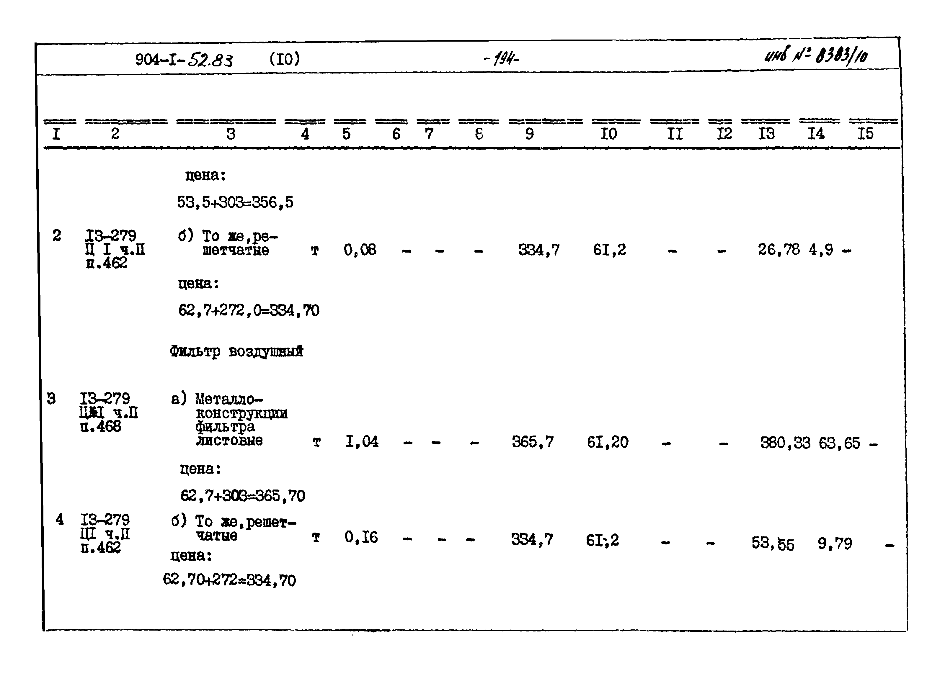 Типовой проект 904-1-52.83