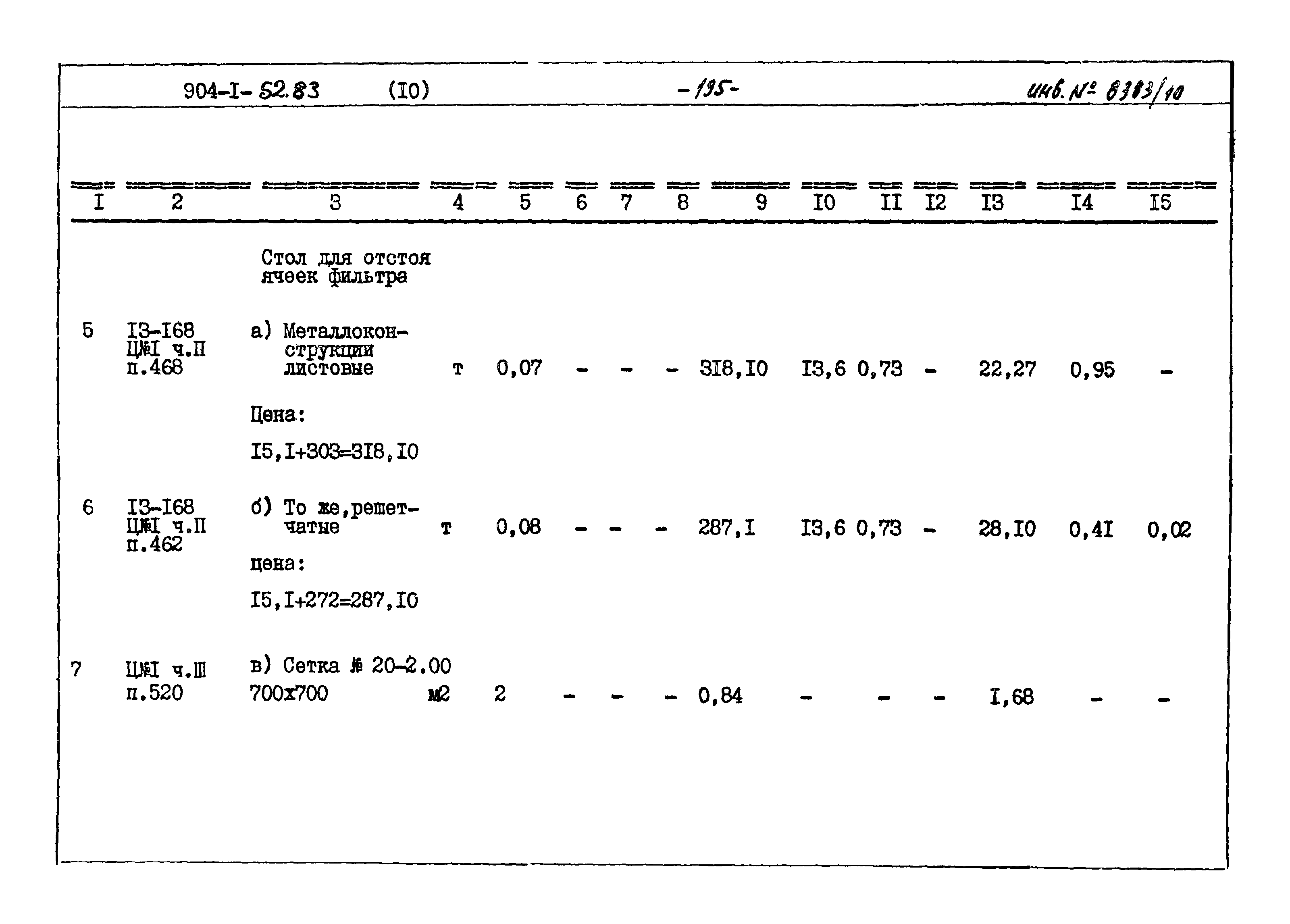 Типовой проект 904-1-52.83