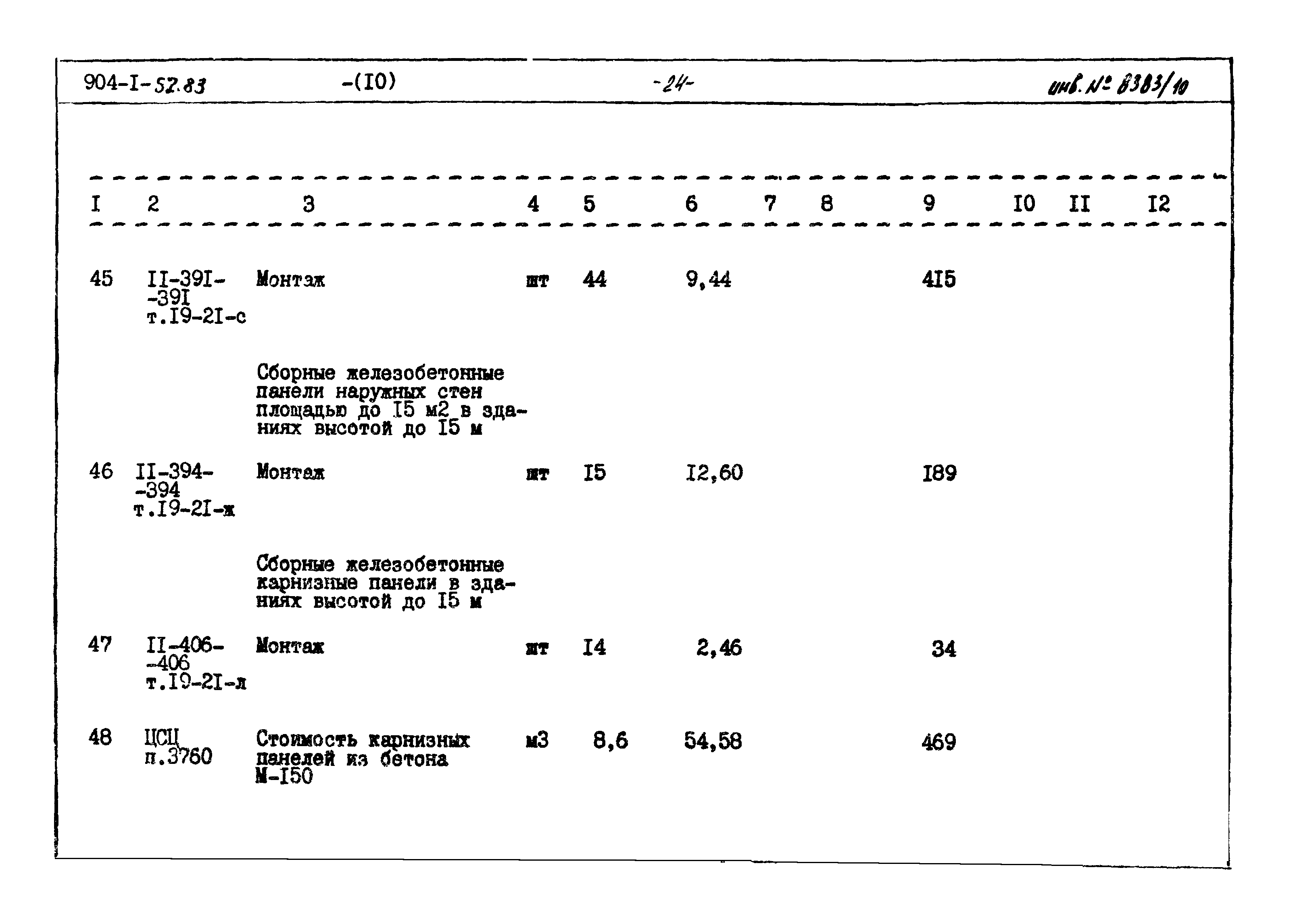 Типовой проект 904-1-52.83