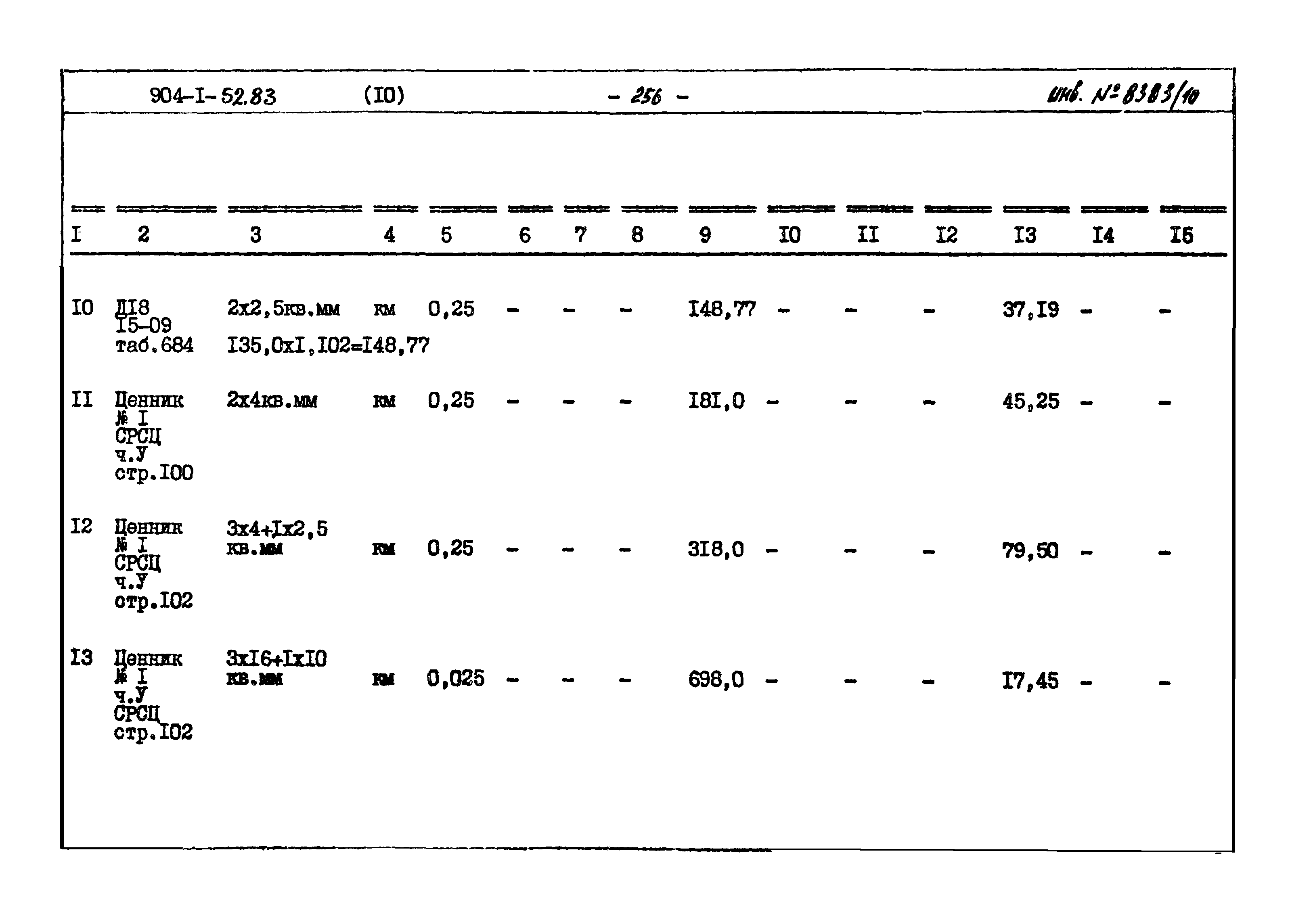 Типовой проект 904-1-52.83