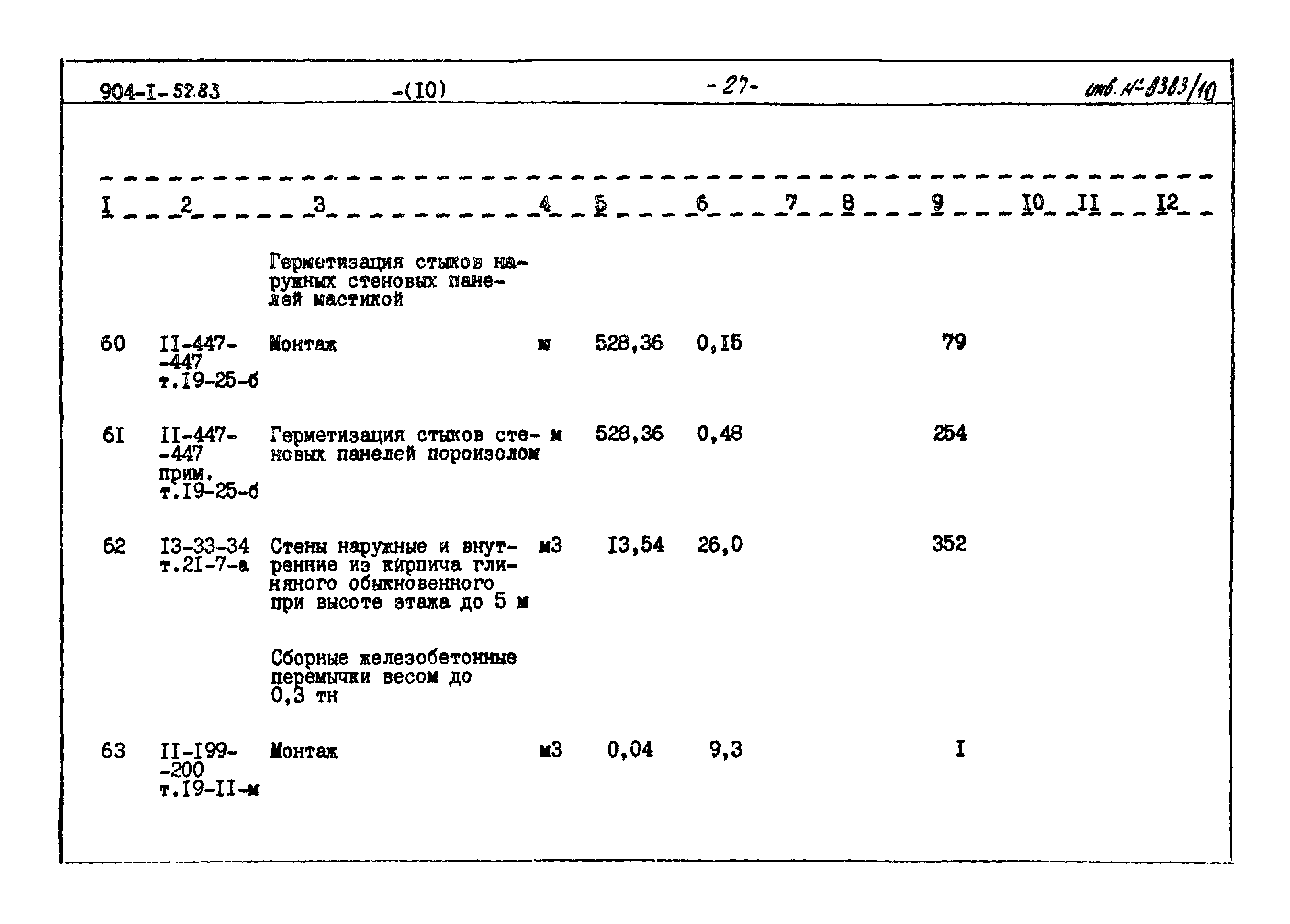 Типовой проект 904-1-52.83