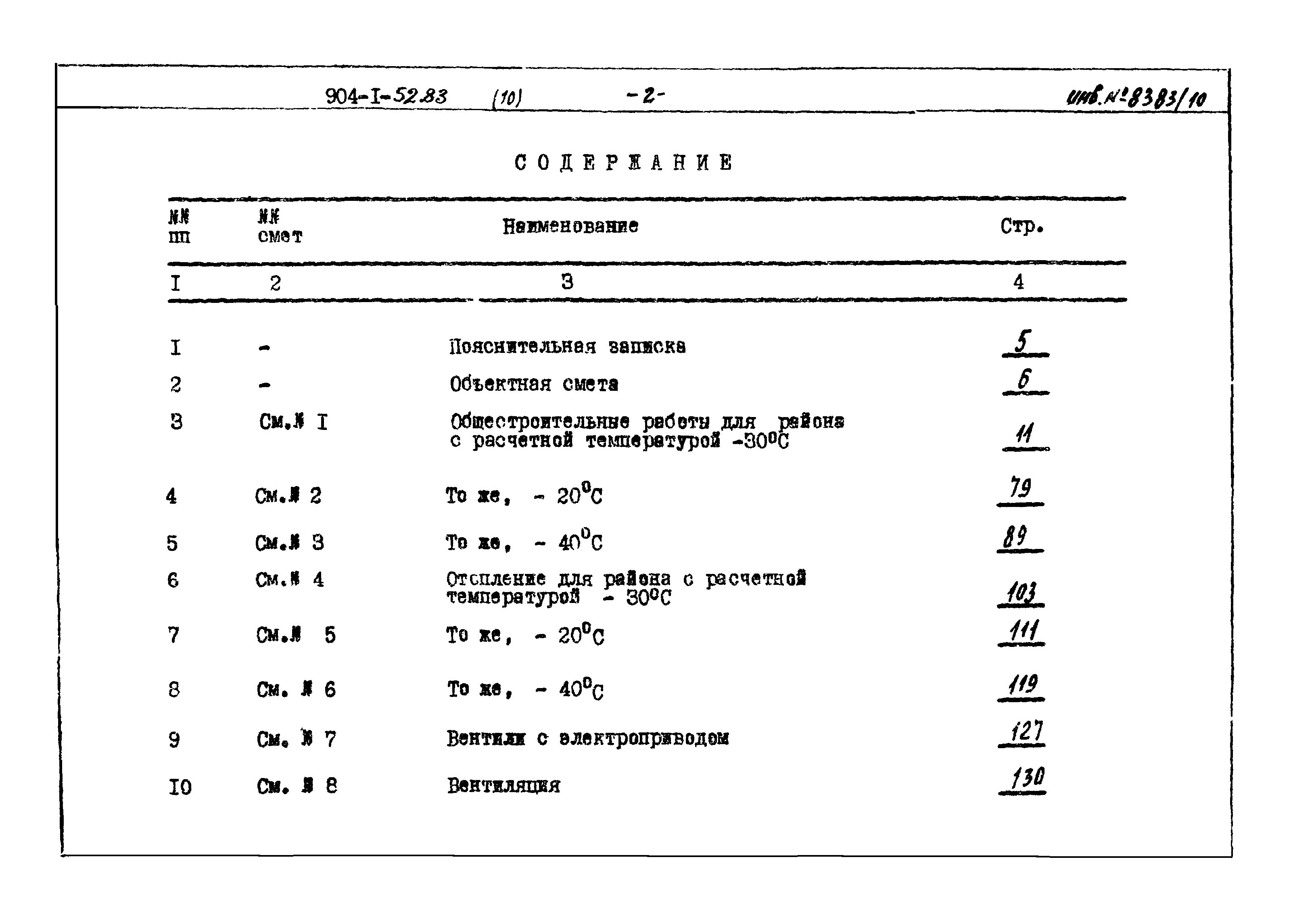 Типовой проект 904-1-52.83
